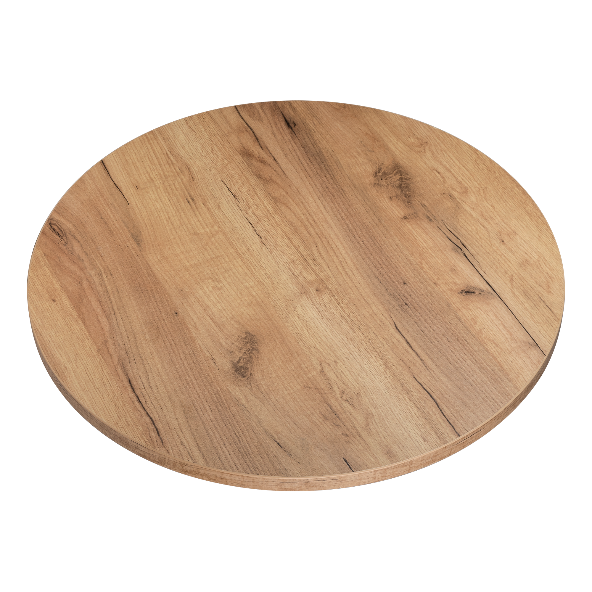 Blat do biurka stolika laminowany okrągły dąb craft 68 cm Kolm