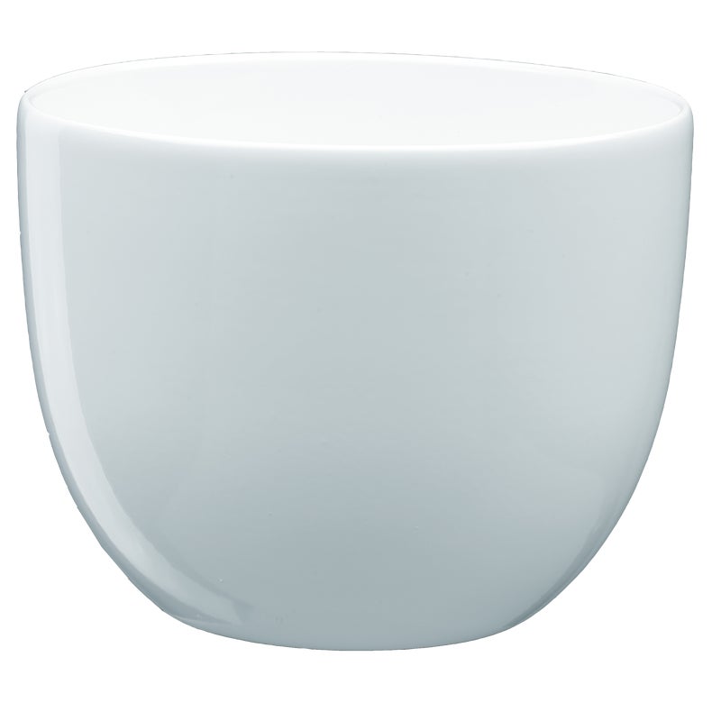 Doniczka ceramiczna Baryłka śr.22 cm biała eko