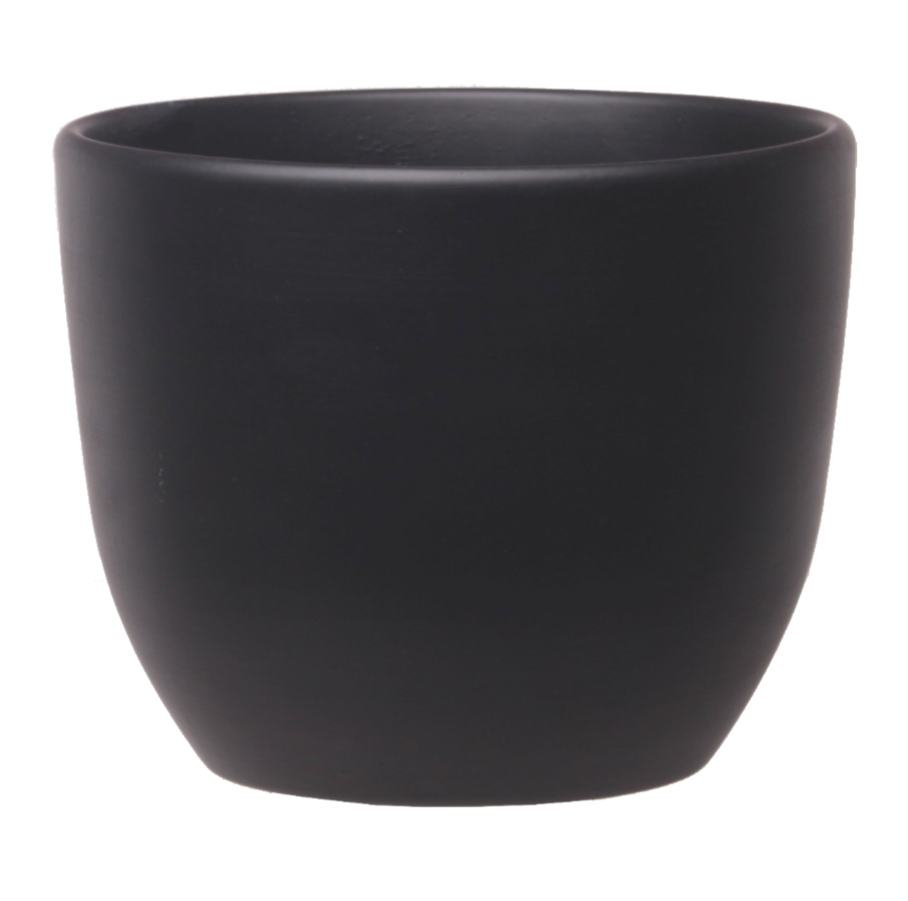 Doniczka ceramiczna Baryłka śr.22 cm czarna eko