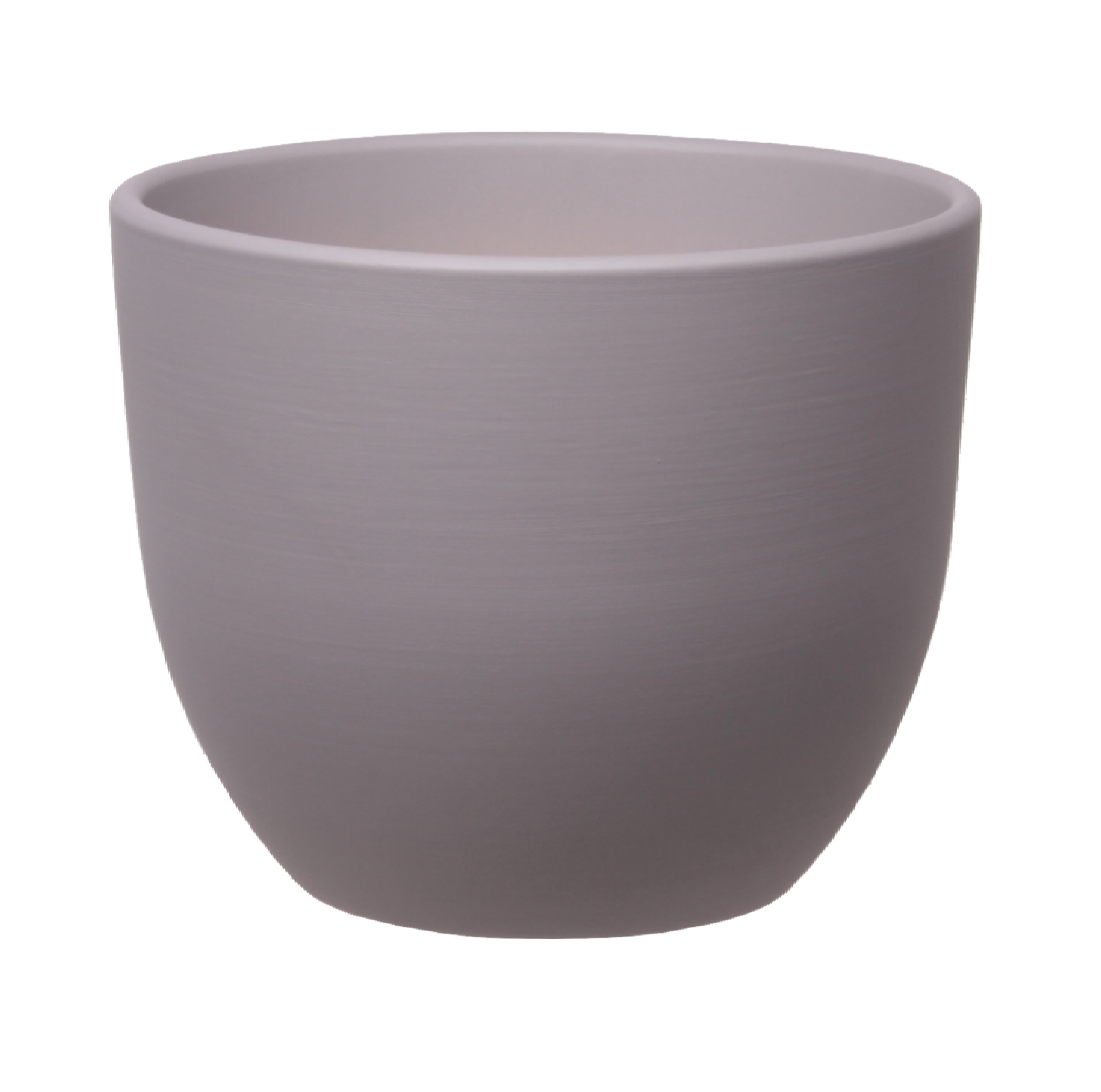 Doniczka ceramiczna Baryłka śr.13 cm szara eko