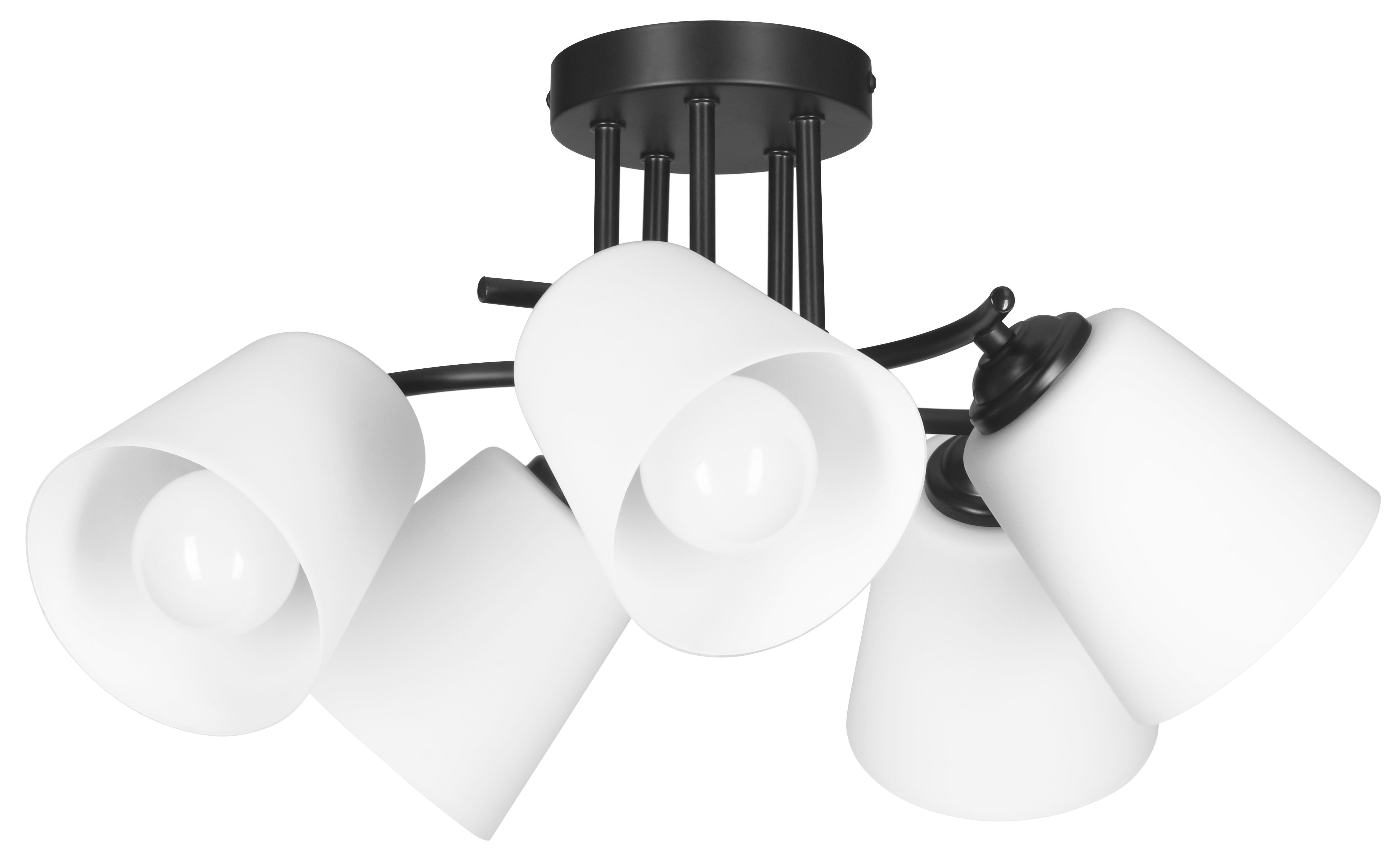 Lampa wisząca Alma czarno-biała 5 x E27 Activejet