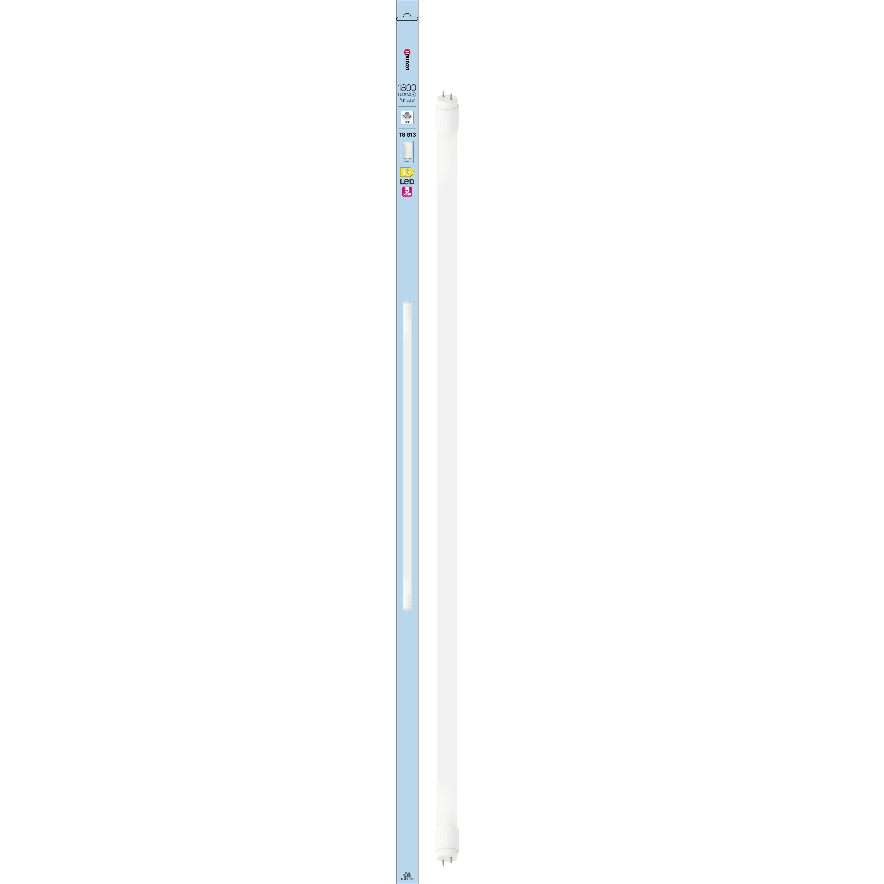 Świetlówka liniowa LED G13 T8 120 cm 13,3 W 1800 lm Lexman