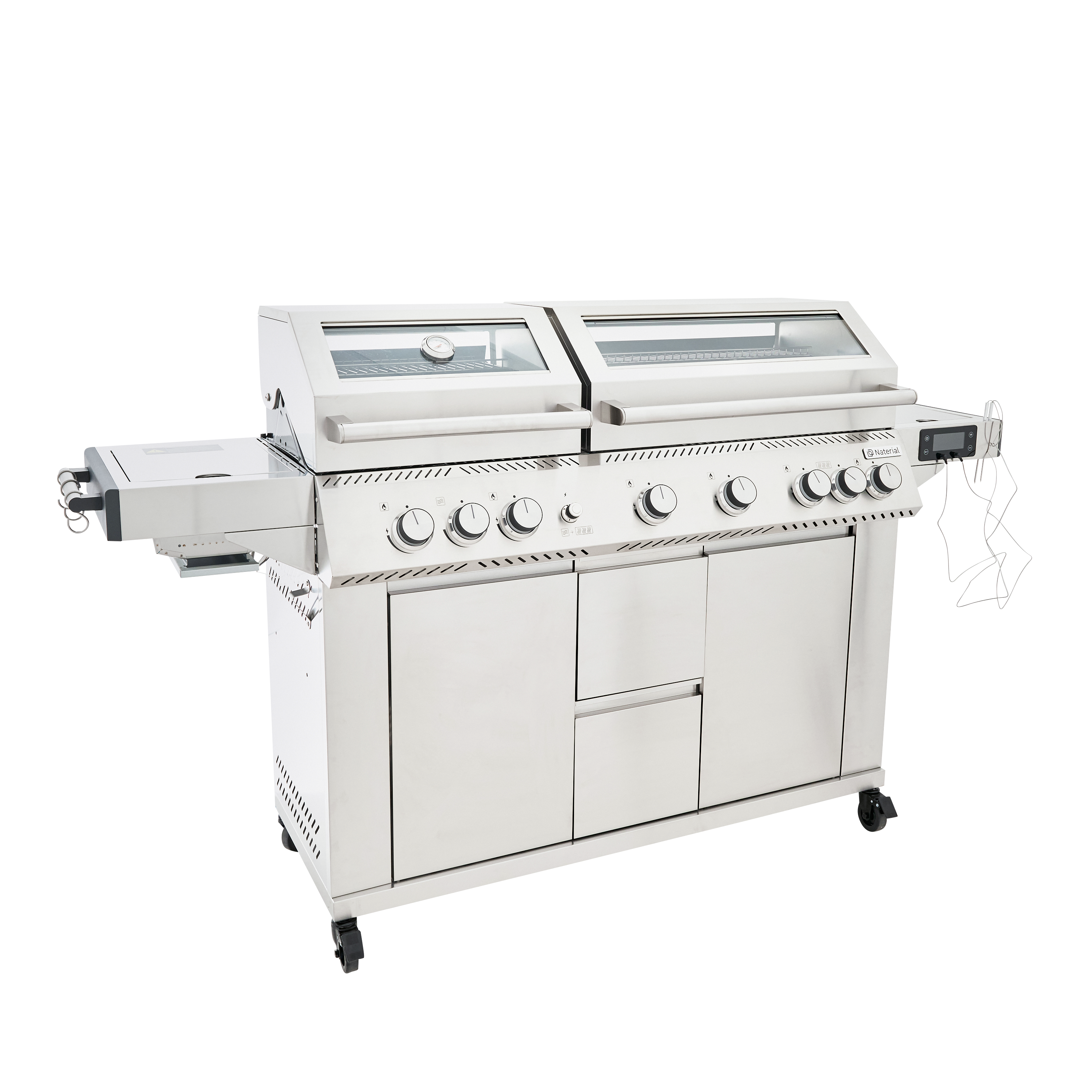 Grill gazowy 27,7kW Upsilon 6+2 palniki+ pokrowiec Naterial
