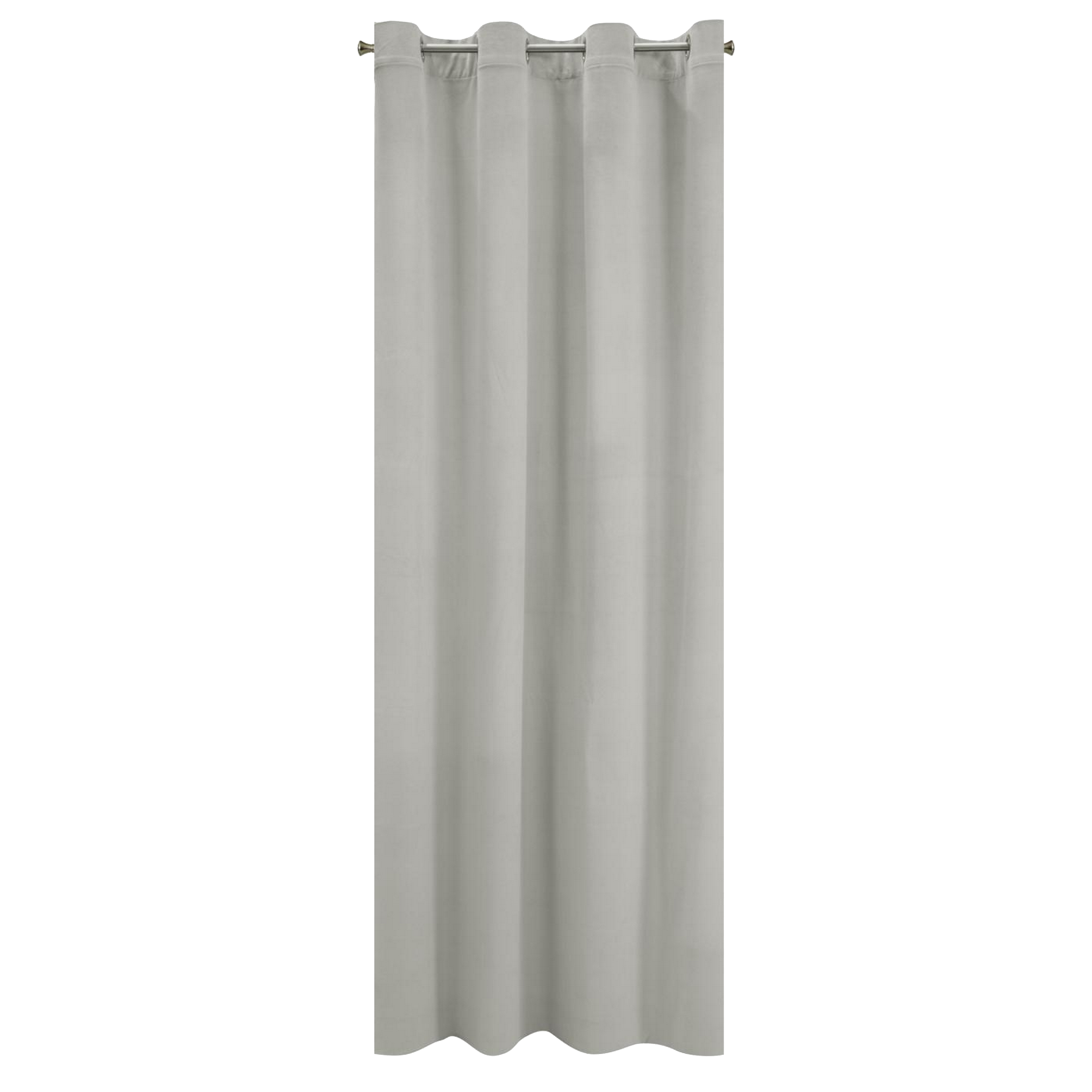 Zasłona Milo 140 x 250 cm srebrna na przelotkach