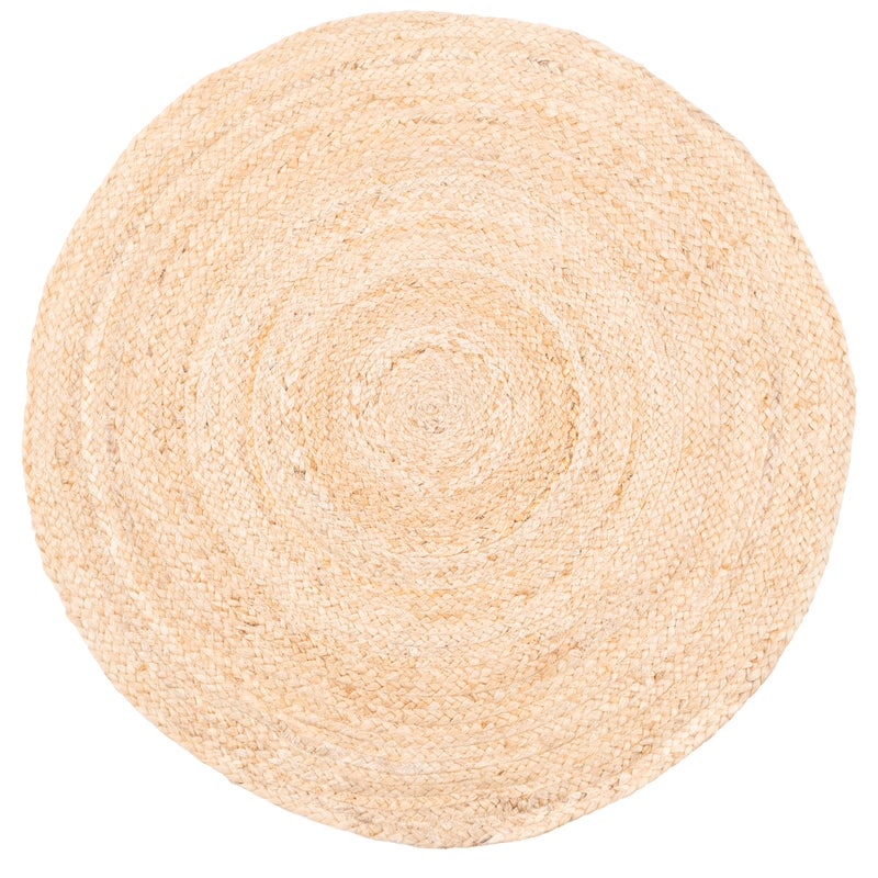 Dywan okrągły z juty Delhi naturalny śr. 80 cm
