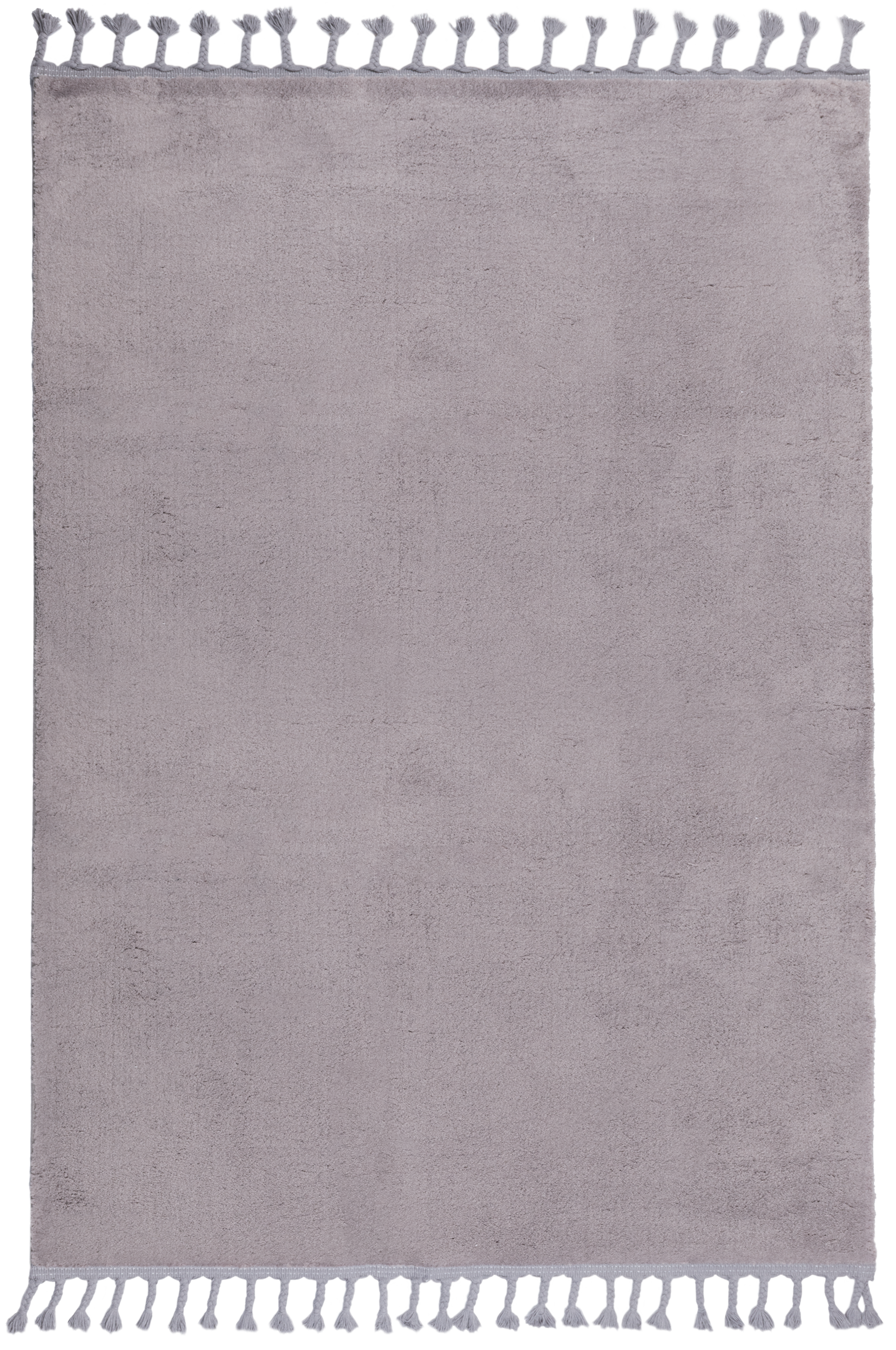 Dywan z frędzlami Loren szary 160 x 230 cm