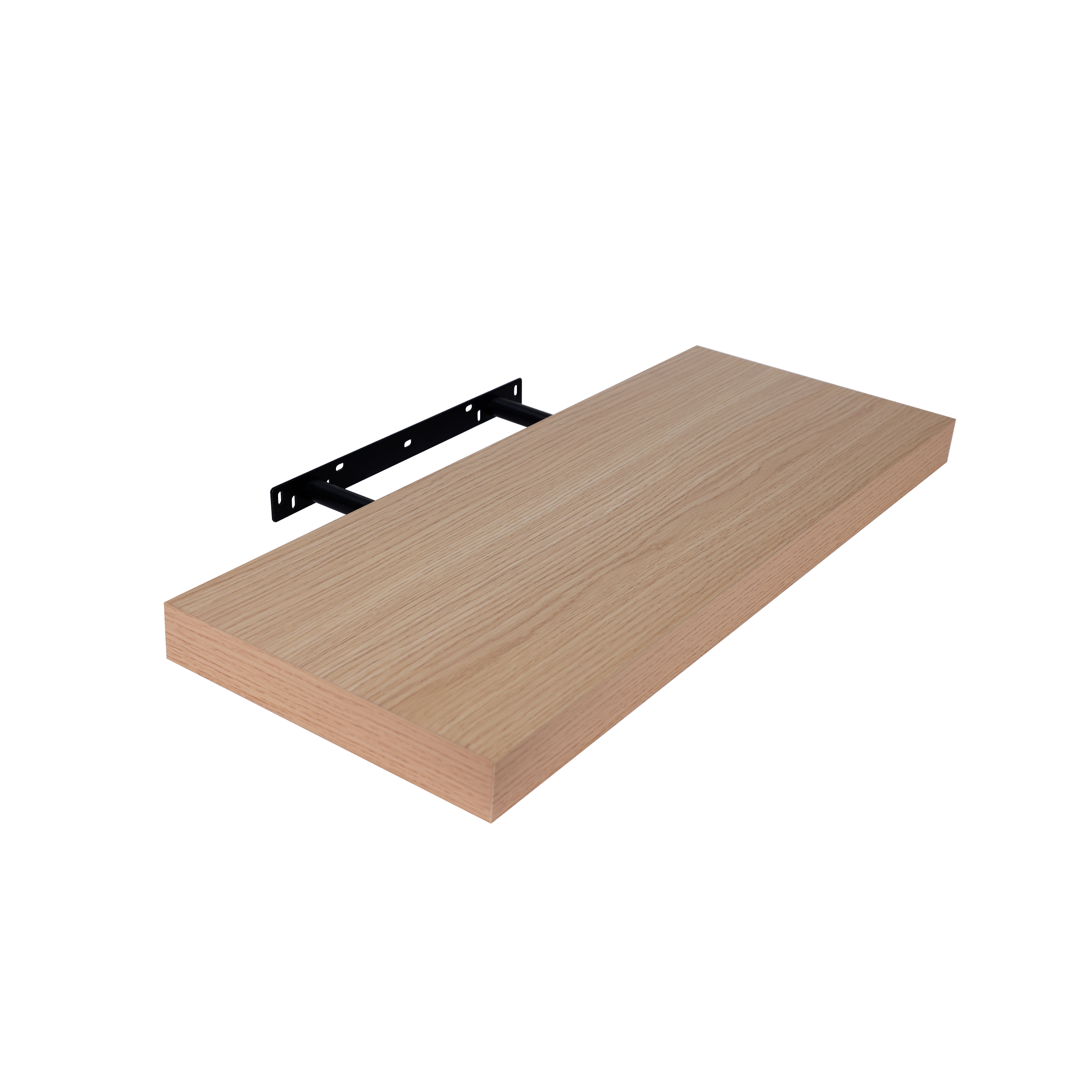 Półka ścienna samowisząca prostokątna 3.8x60x23.5 cm Dąb Spaceo