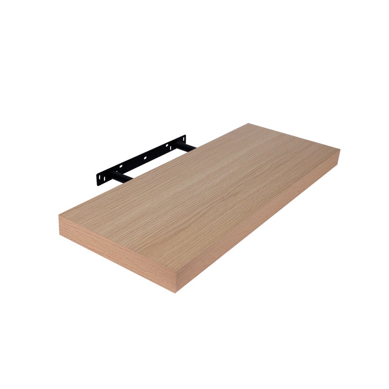 Półka ścienna samowisząca prostokątna 3.8x60x23.5 cm Dąb Spaceo