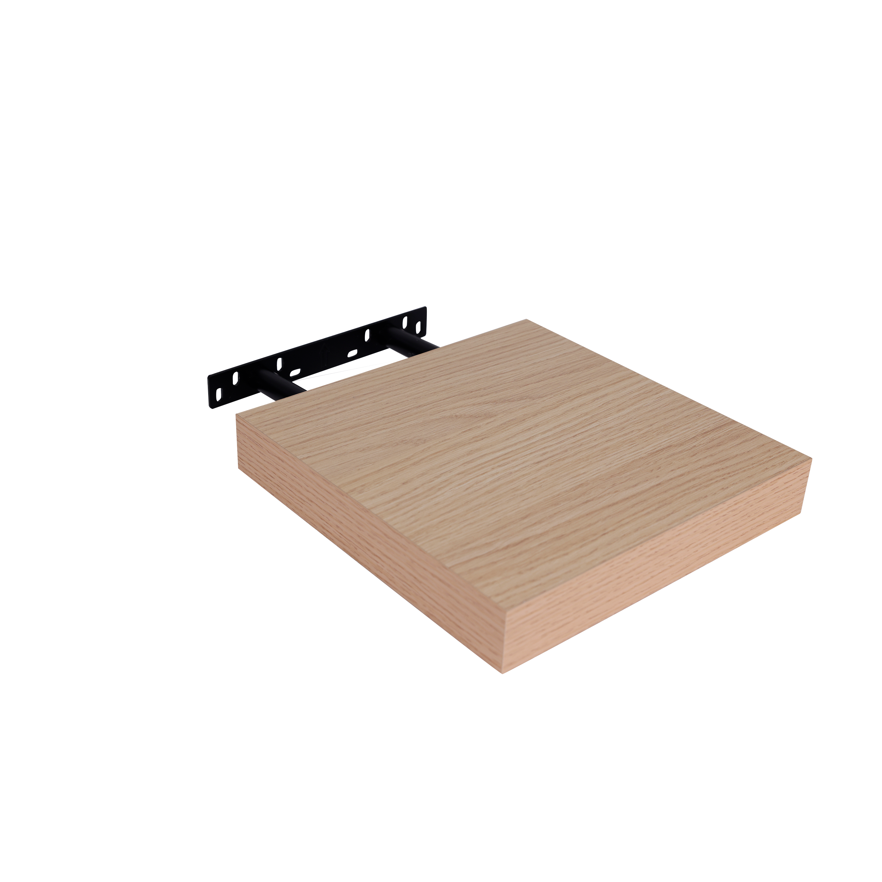 Półka ścienna samowisząca kwadratowa 3.8x23.5x23.5 cm dąb Spaceo