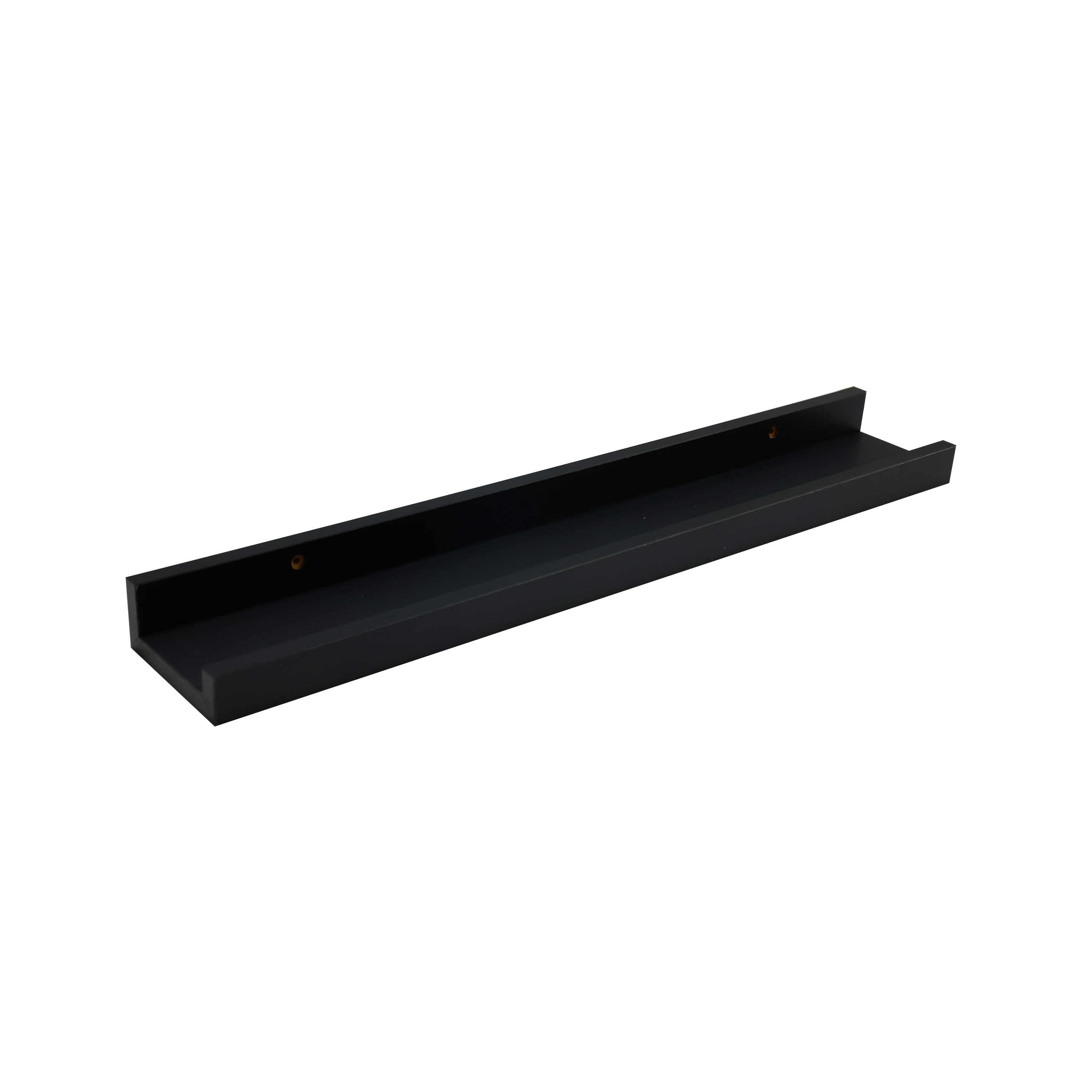 Półka ścienna profil U 60x10 cm czarna Spaceo