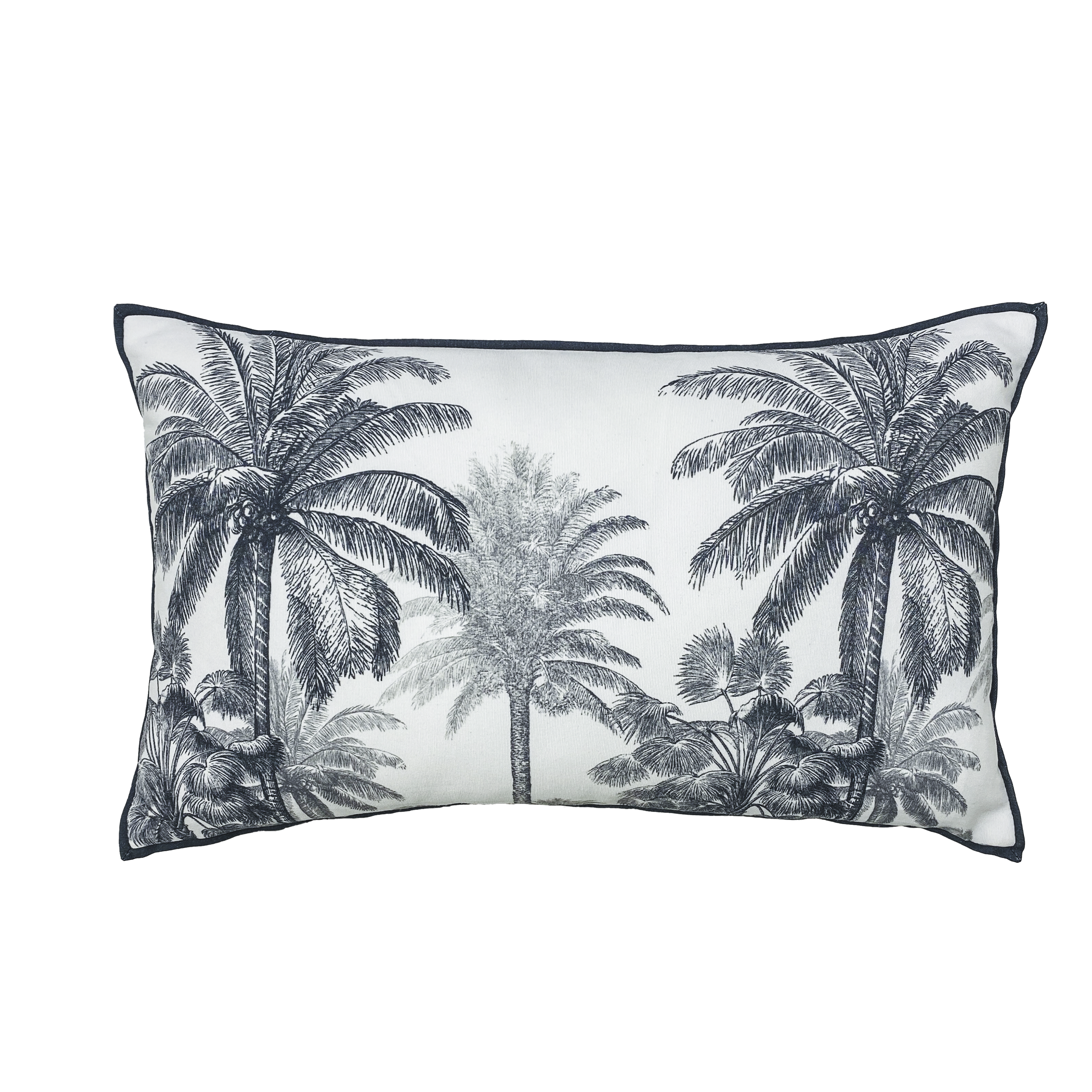Poduszka Jungle biało-czarna 50 x 30 cm Inspire