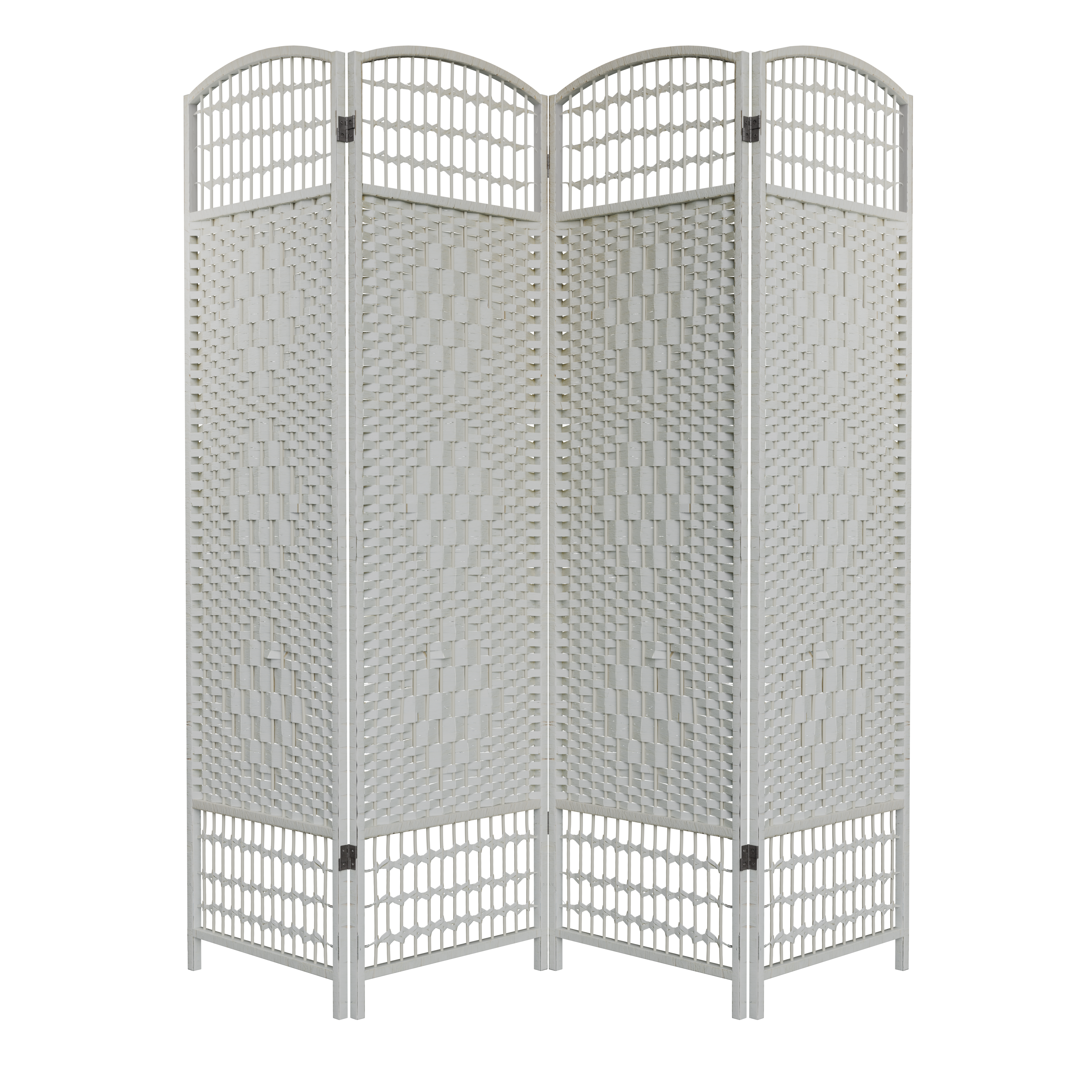 Parawan Bogna biały 200x180 cm 4 panele