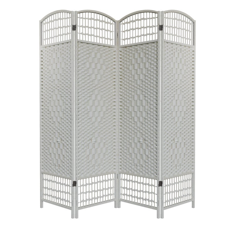 Parawan Bogna biały 200x180 cm 4 panele