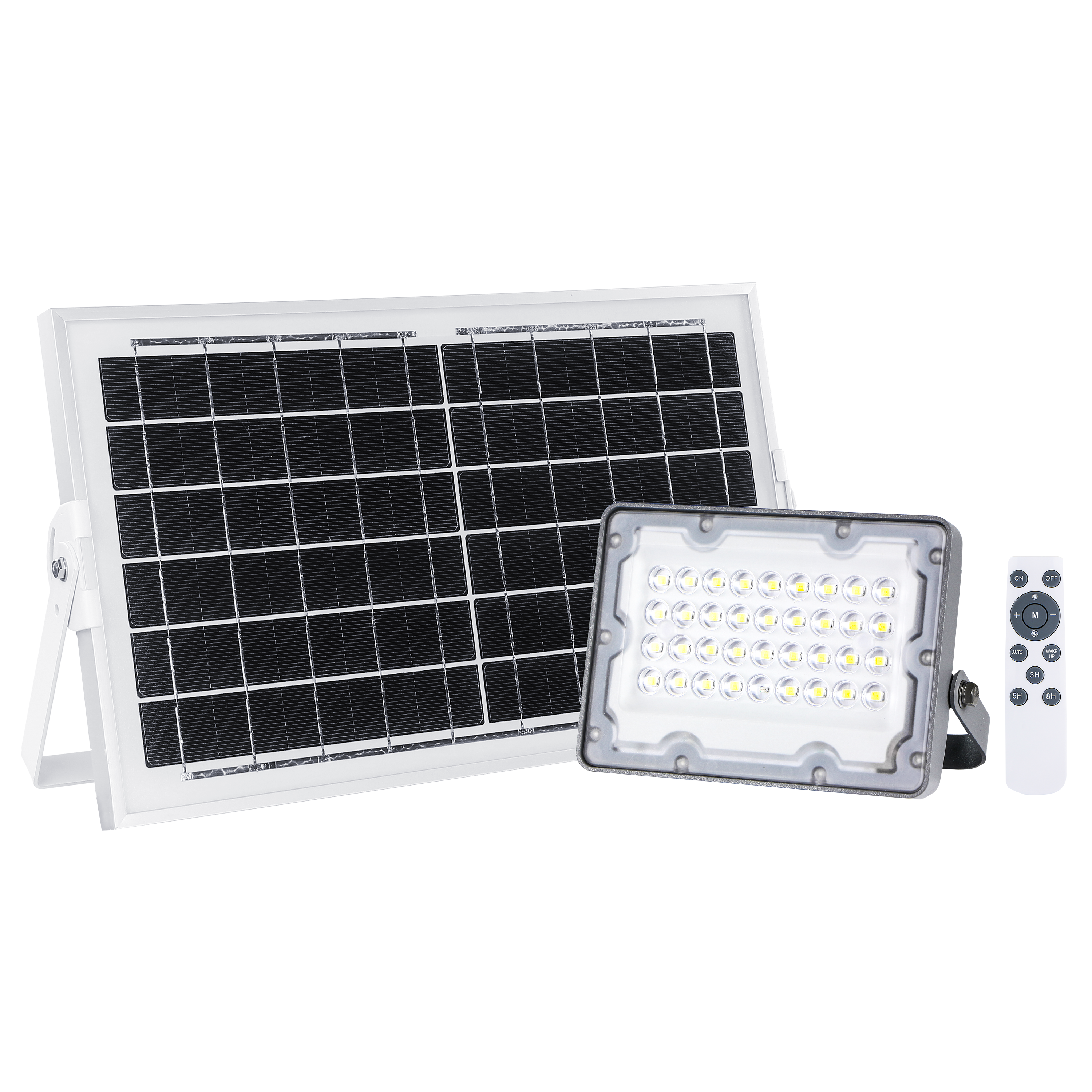 Naświetlacz solarny Bevo srebrny 670 lm IP65 LED Inspire