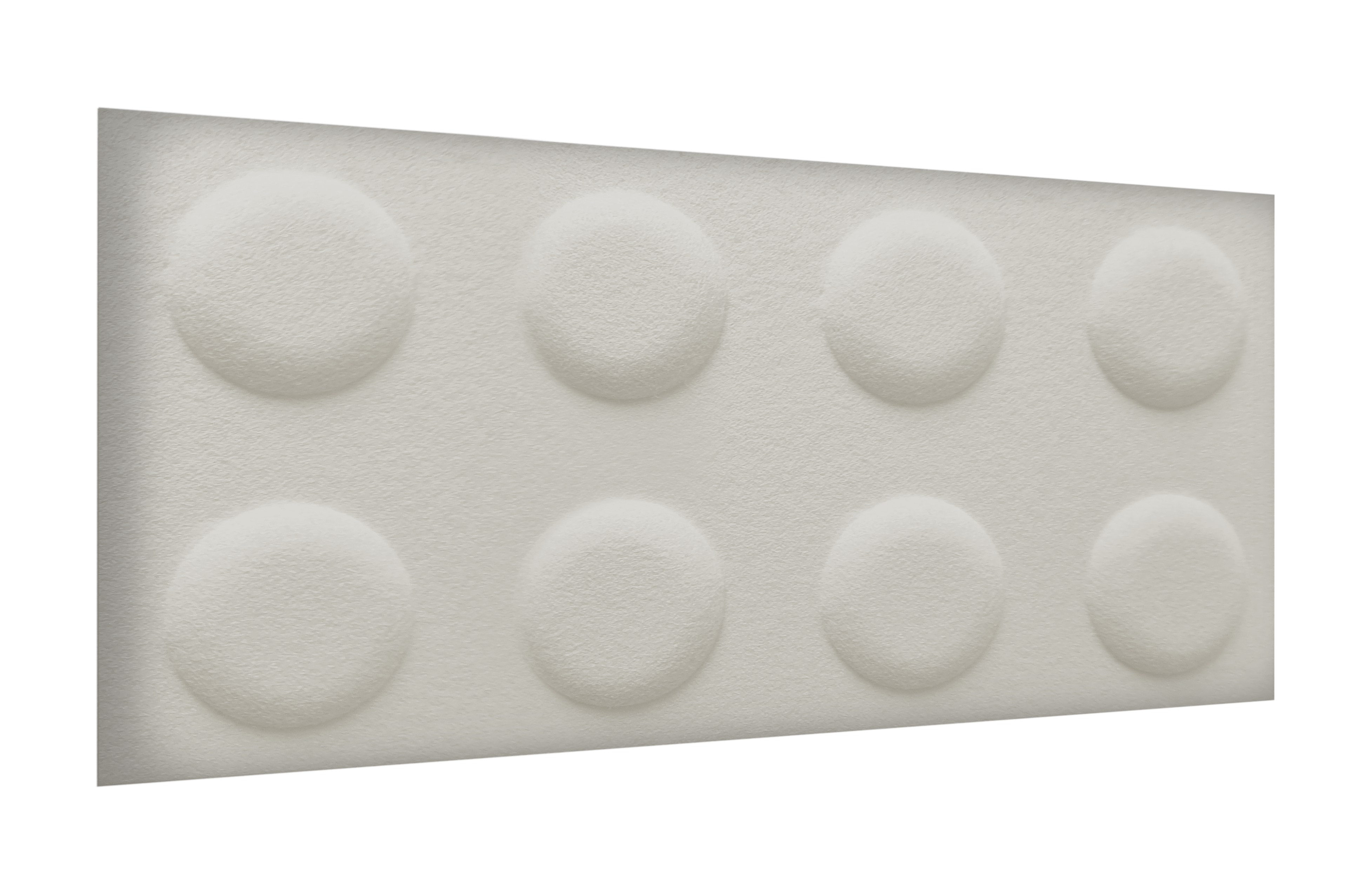 Panele ścienne 3D filcowe Klocek kremowy 60x30 cm