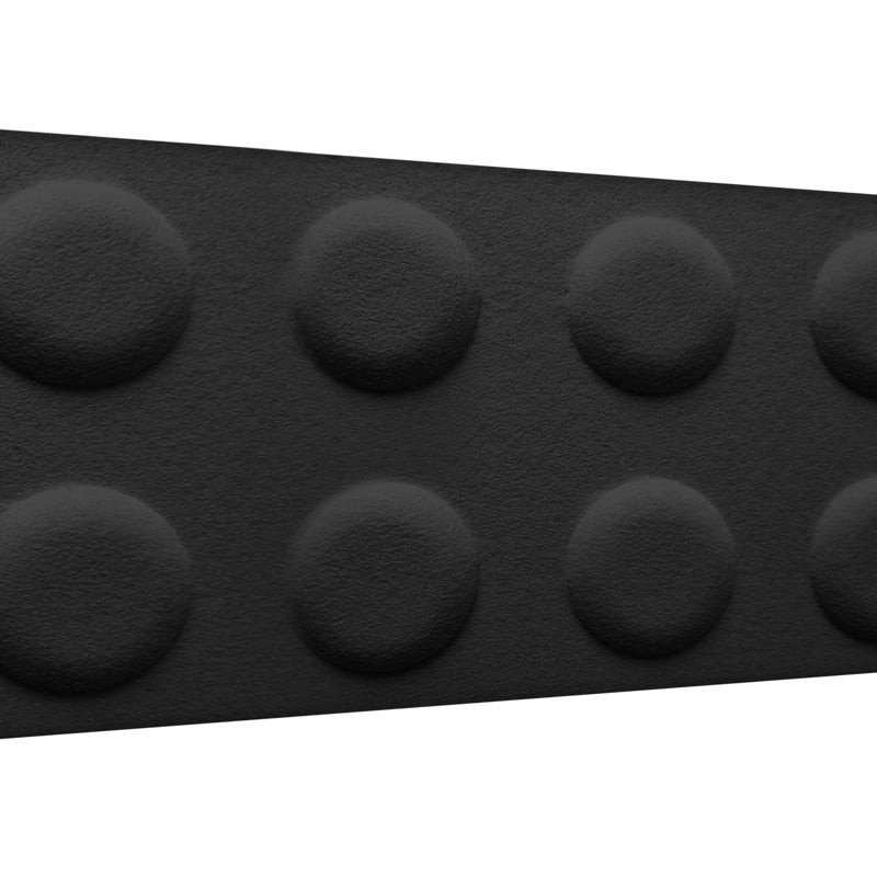Panele ścienne 3D filcowe Klocek czarny 60x30 cm