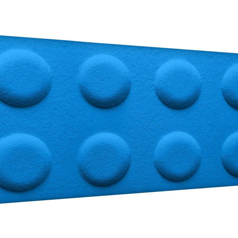 Panele ścienne 3D filcowe Klocek niebieski 60x30 cm