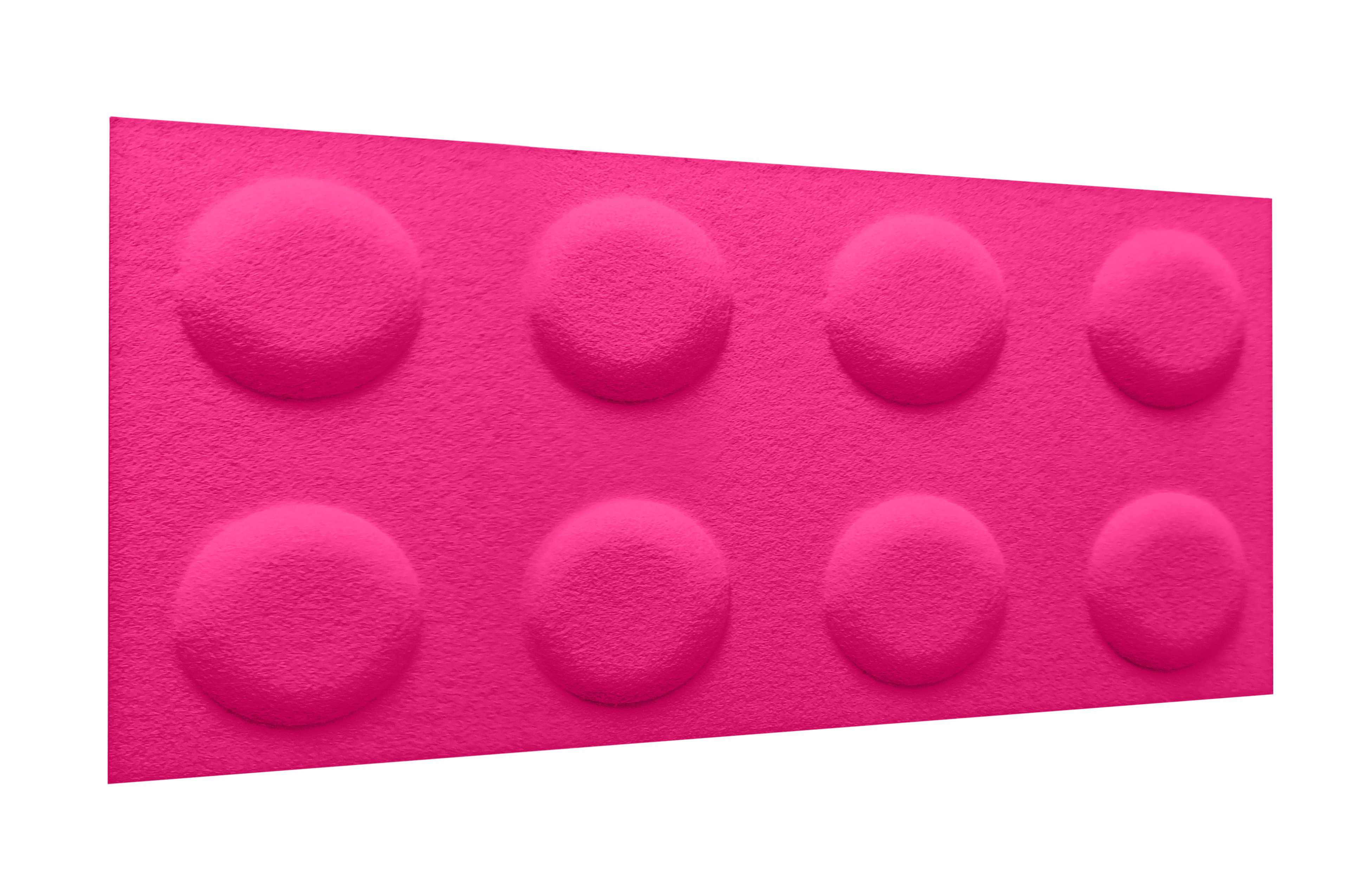 Panele ścienne 3D filcowe Klocek różowy 60x30 cm