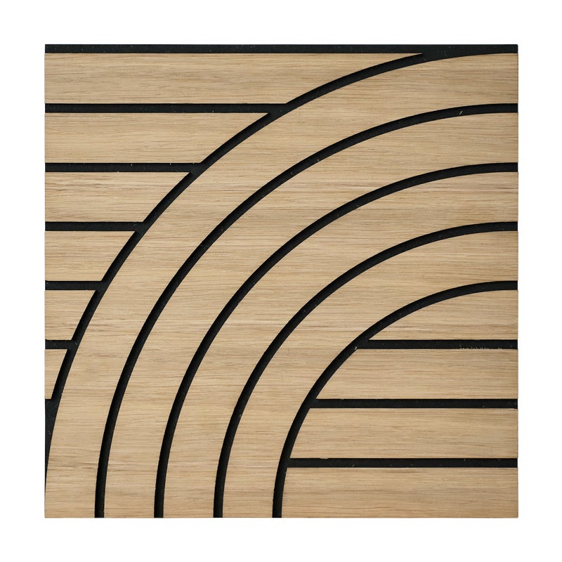 Panel ścienny MDF frezowany Arch prawy 30x30 cm