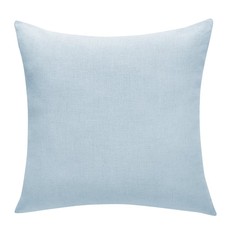 Poszewka na poduszkę lniana Danae Celadon jasnoniebieska 60 x 60 cm Inspire