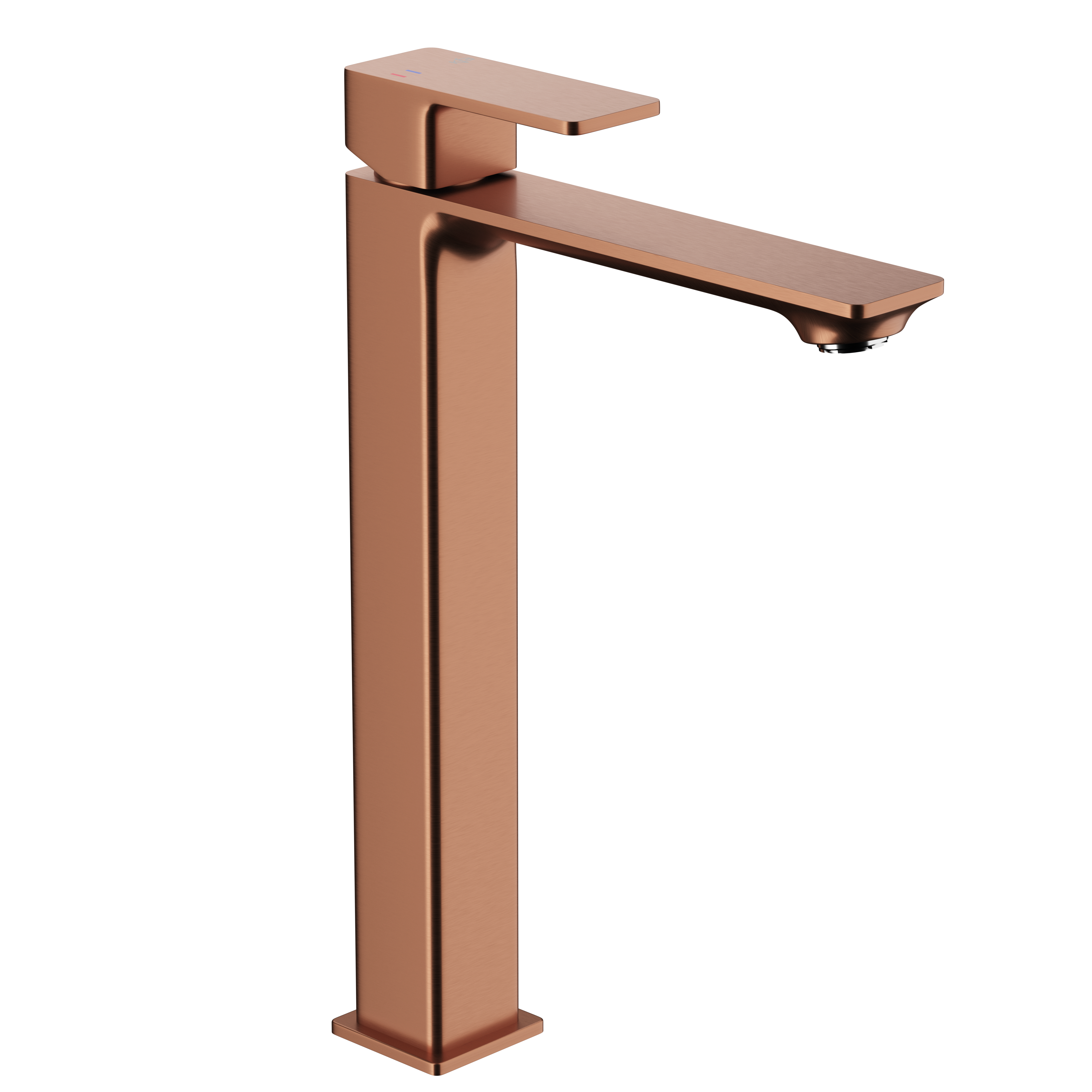 Bateria umywalkowa wysoka miedź szczotkowana 30.6 cm Dust KFA Armatura