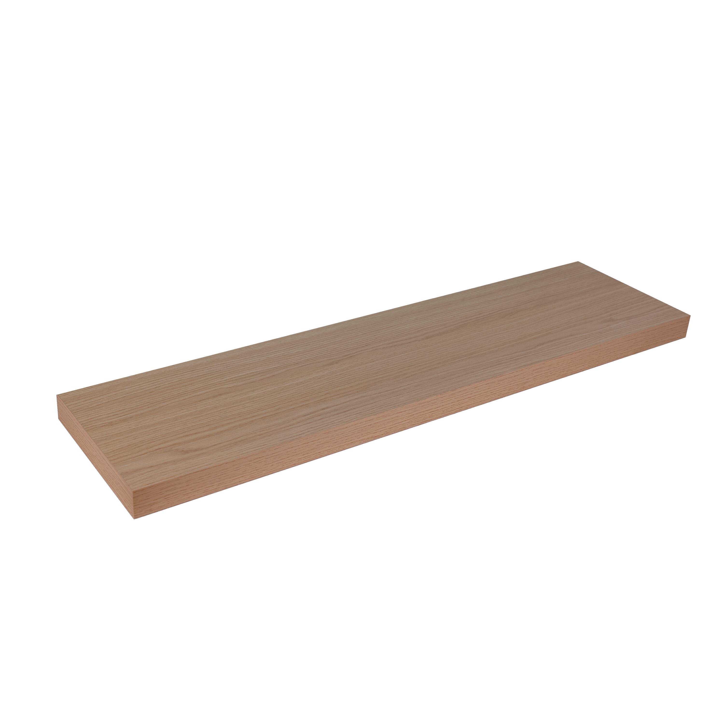 Półka ścienna samowisząca dąb 90x23.5 cm Spaceo