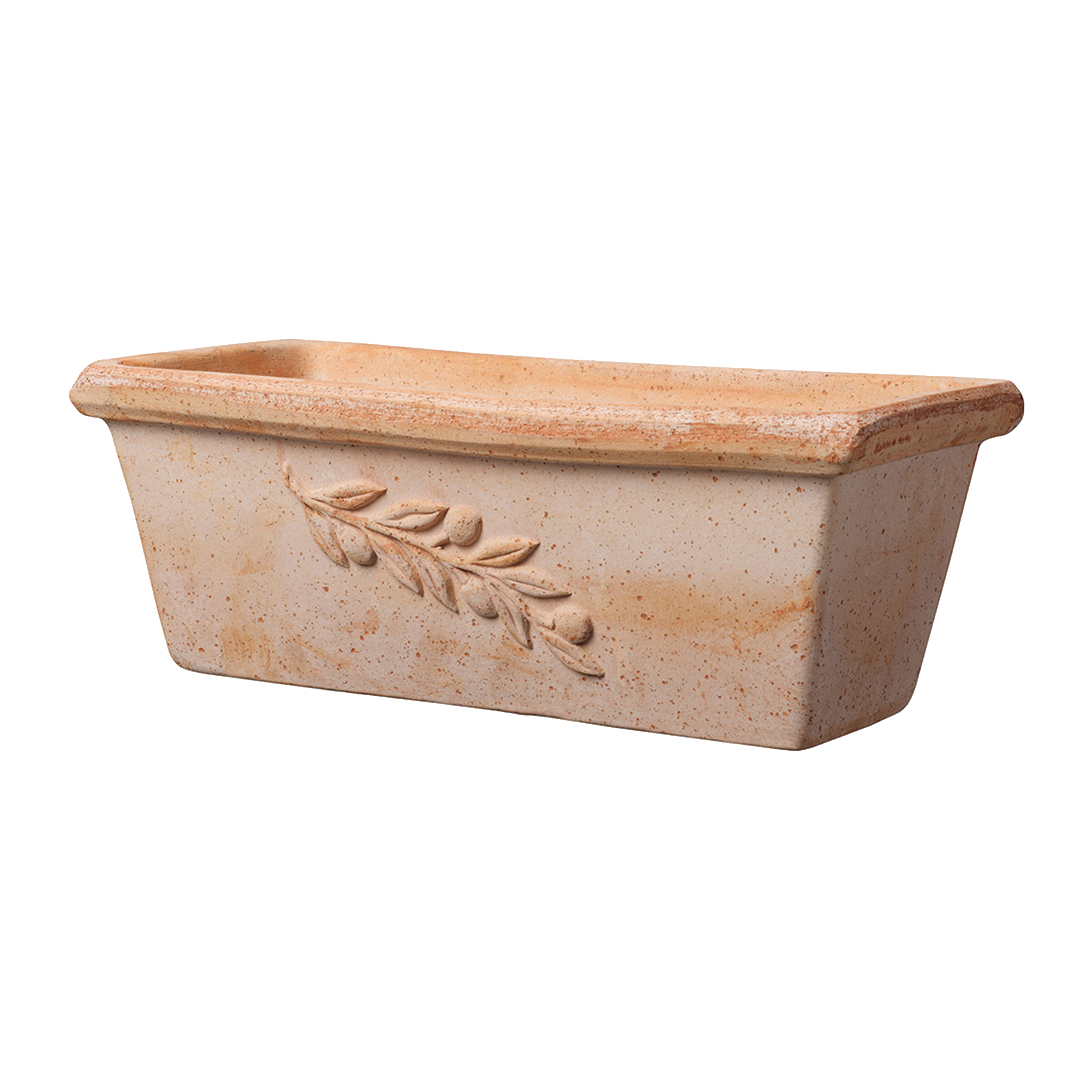 Skrzynka balkonowa 40x19 cm gliniana beżowa Olive Deroma