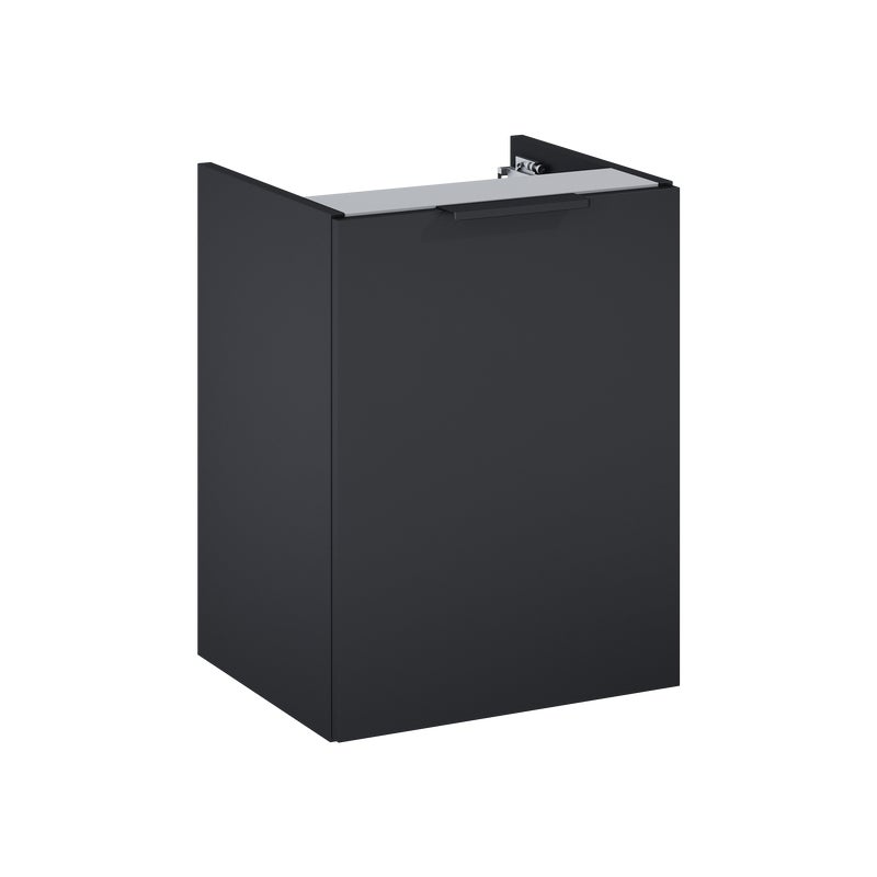 Szafka łazienkowa wisząca Katalonia 40x34.1x53 cm czarny mat Sensea