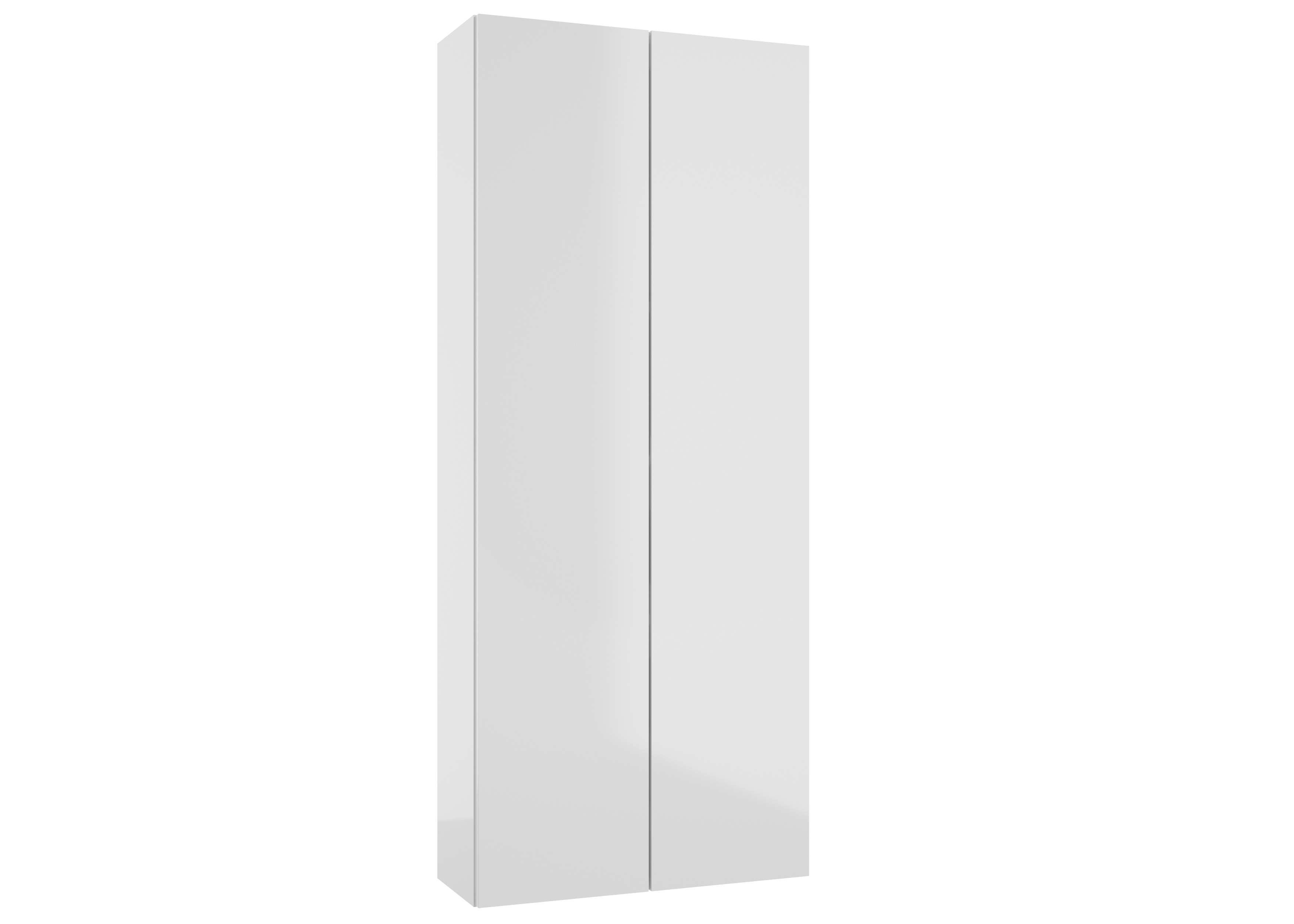 Szafka łazienkowa wisząca 50x20x120 cm Duo biała połysk Defra