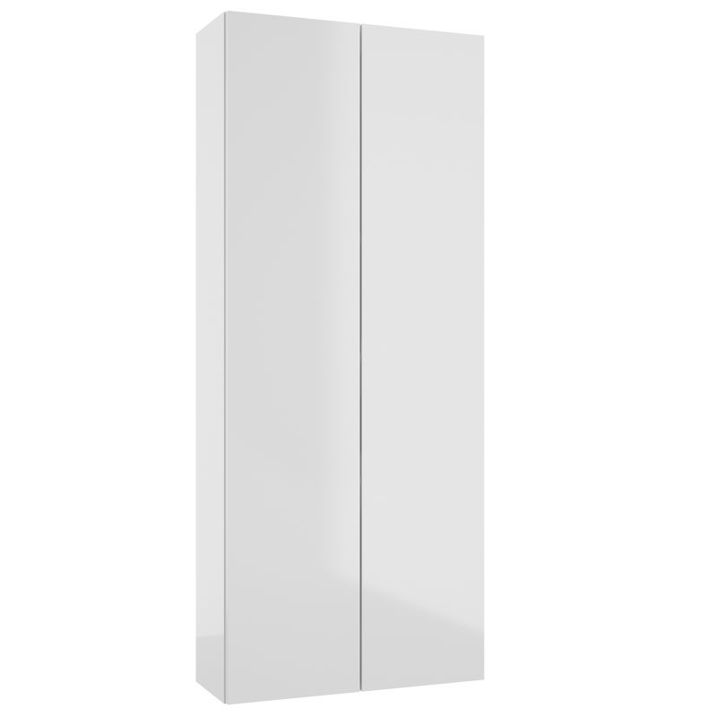 Szafka łazienkowa wisząca 50x20x120 cm Duo biała połysk Defra