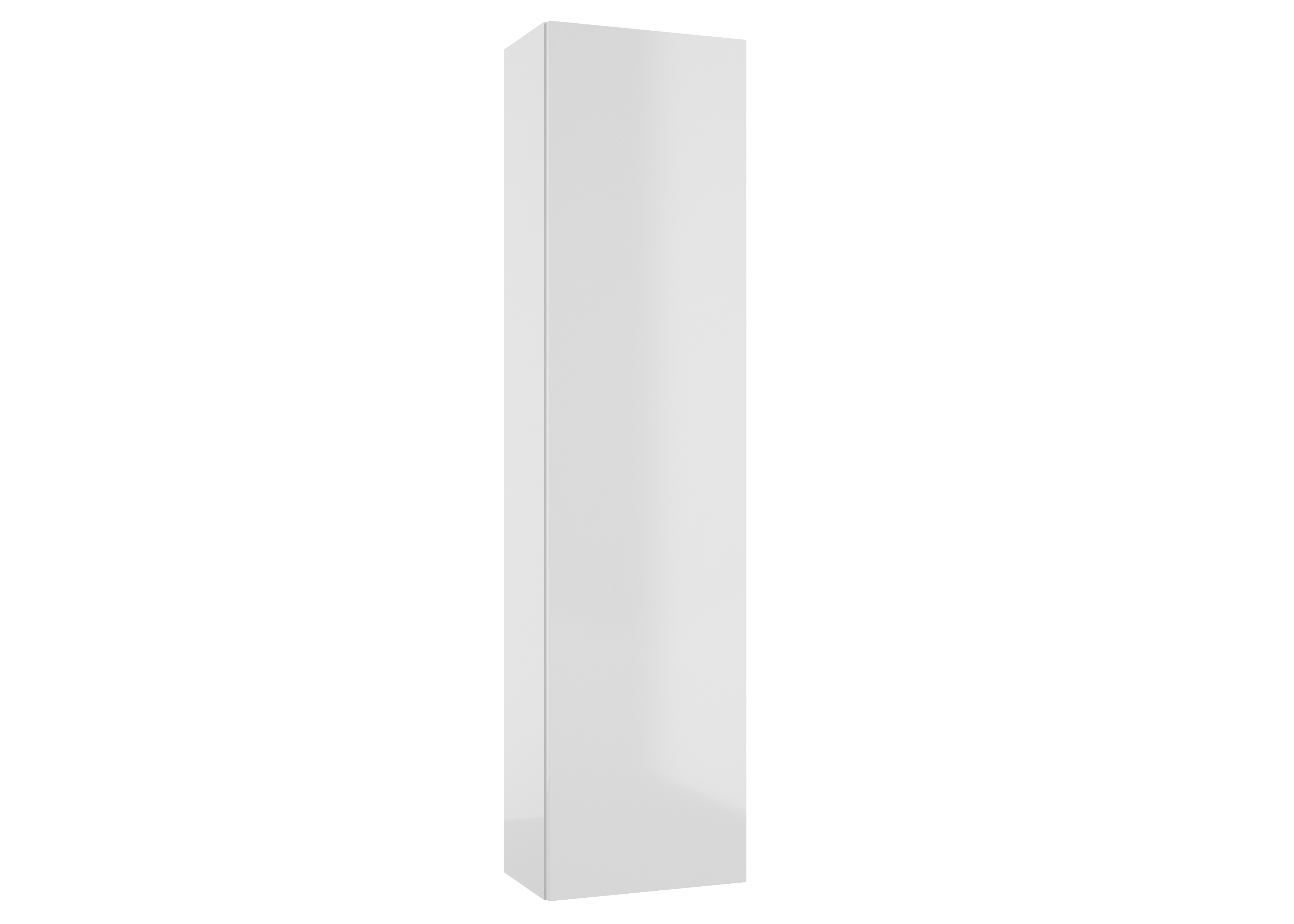 Szafka łazienkowa wisząca 30x20x120 cm Duo biała połysk Defra