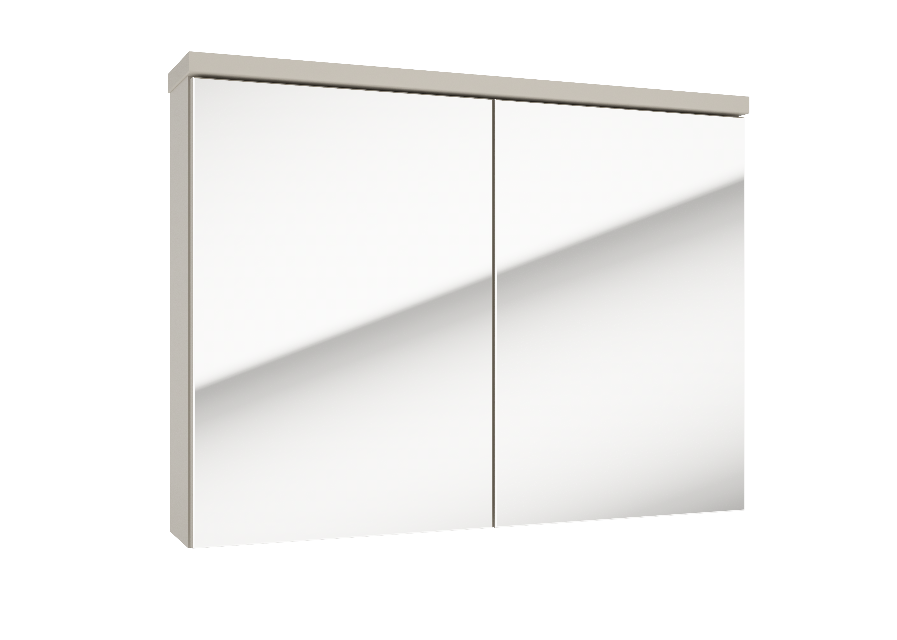 Szafka łazienkowa wisząca z lustrem 80.4x15x60 cm Stilla kaszmirowy mat Defra