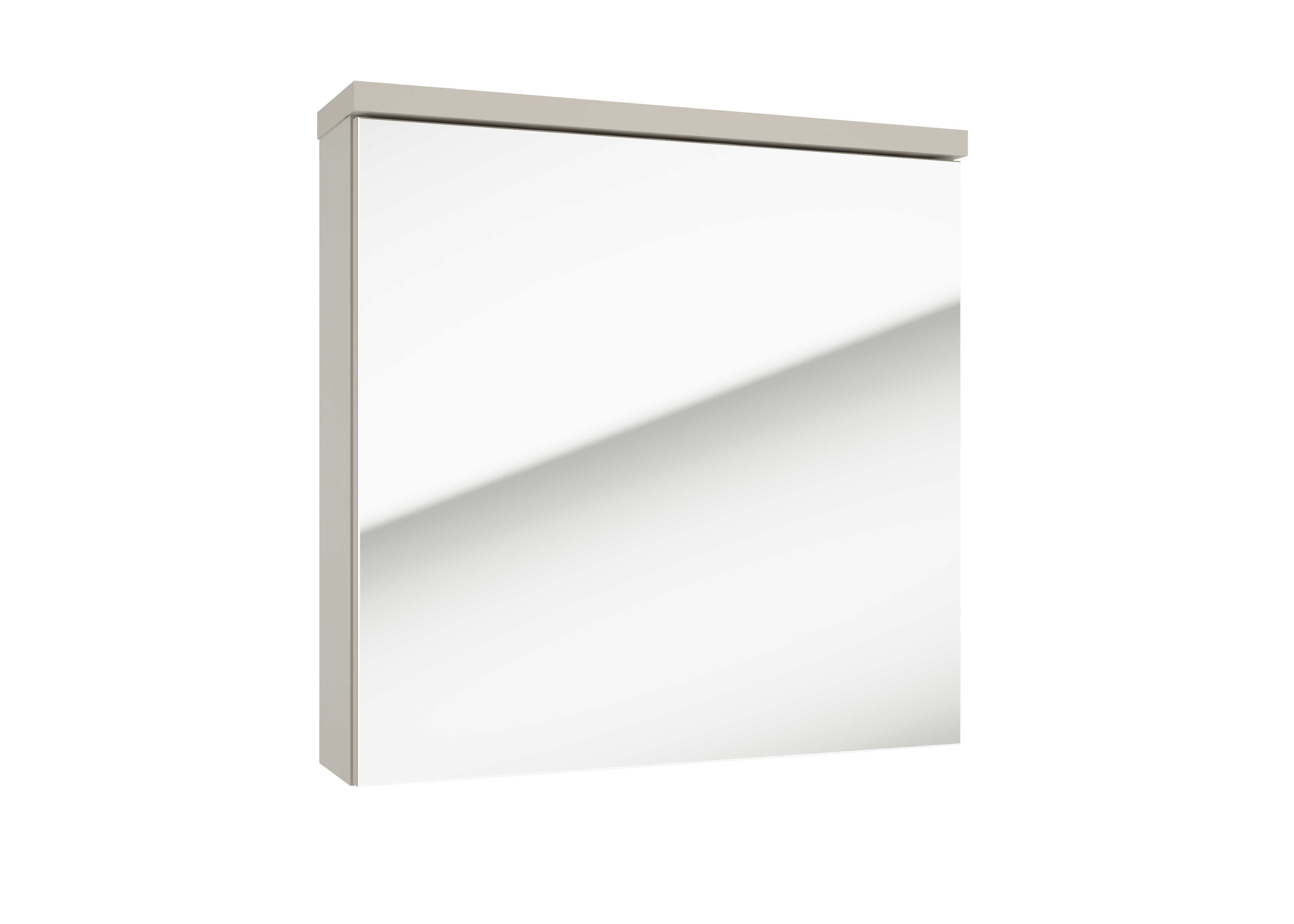 Szafka łazienkowa wisząca z lustrem 60.4x15x60 cm Stilla kaszmirowy mat Defra