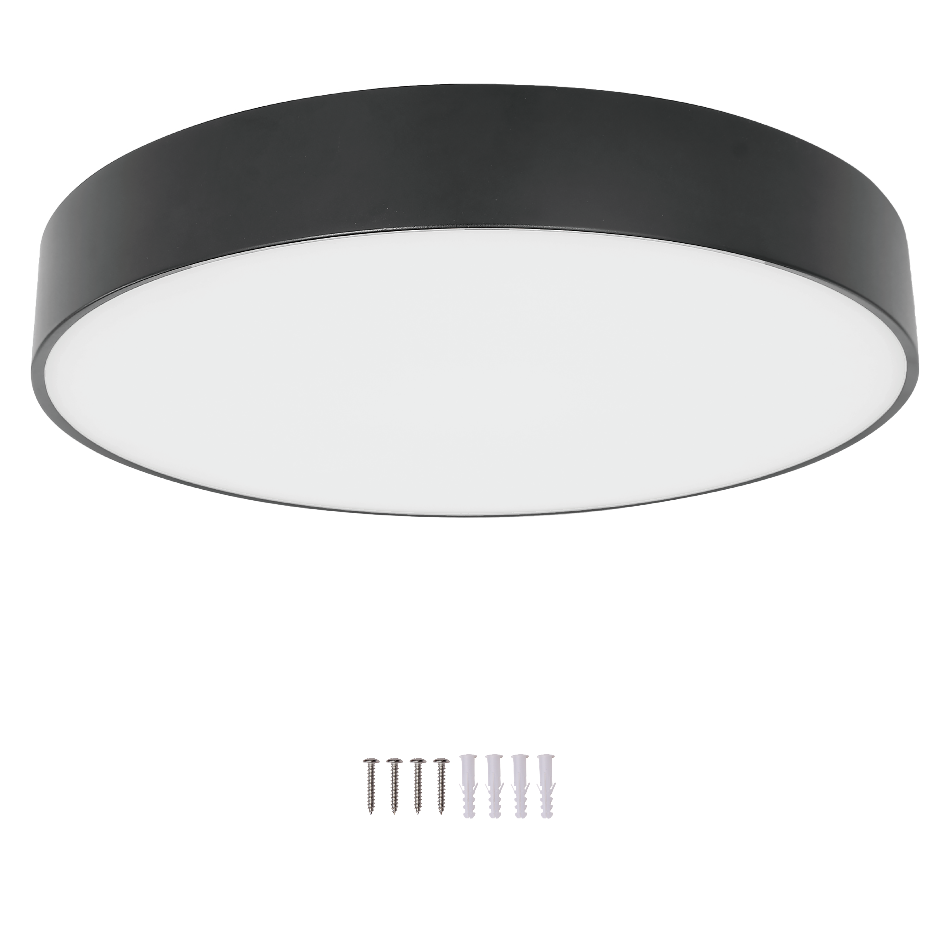 Plafon Drema LED 2500 lm 14W barwa ciepła i neutralna 32 cm czarny IP44 Inspire