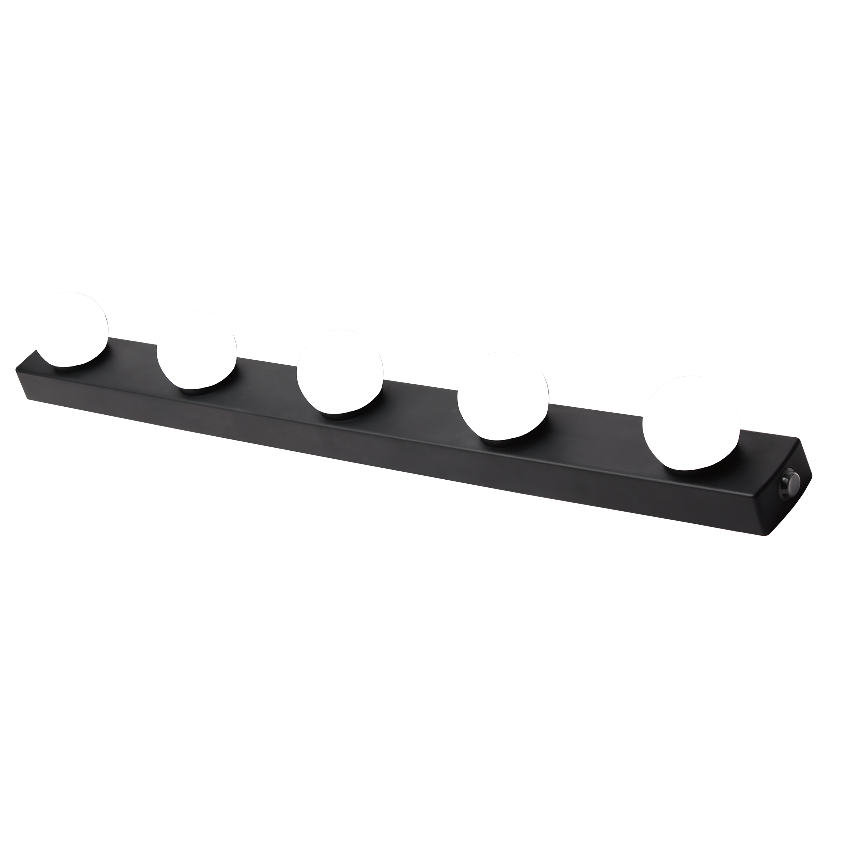 Kinkiet łazienkowy Lizzled LEDx5 1550 lm 10W 60 cm czarna IP44 Inspire