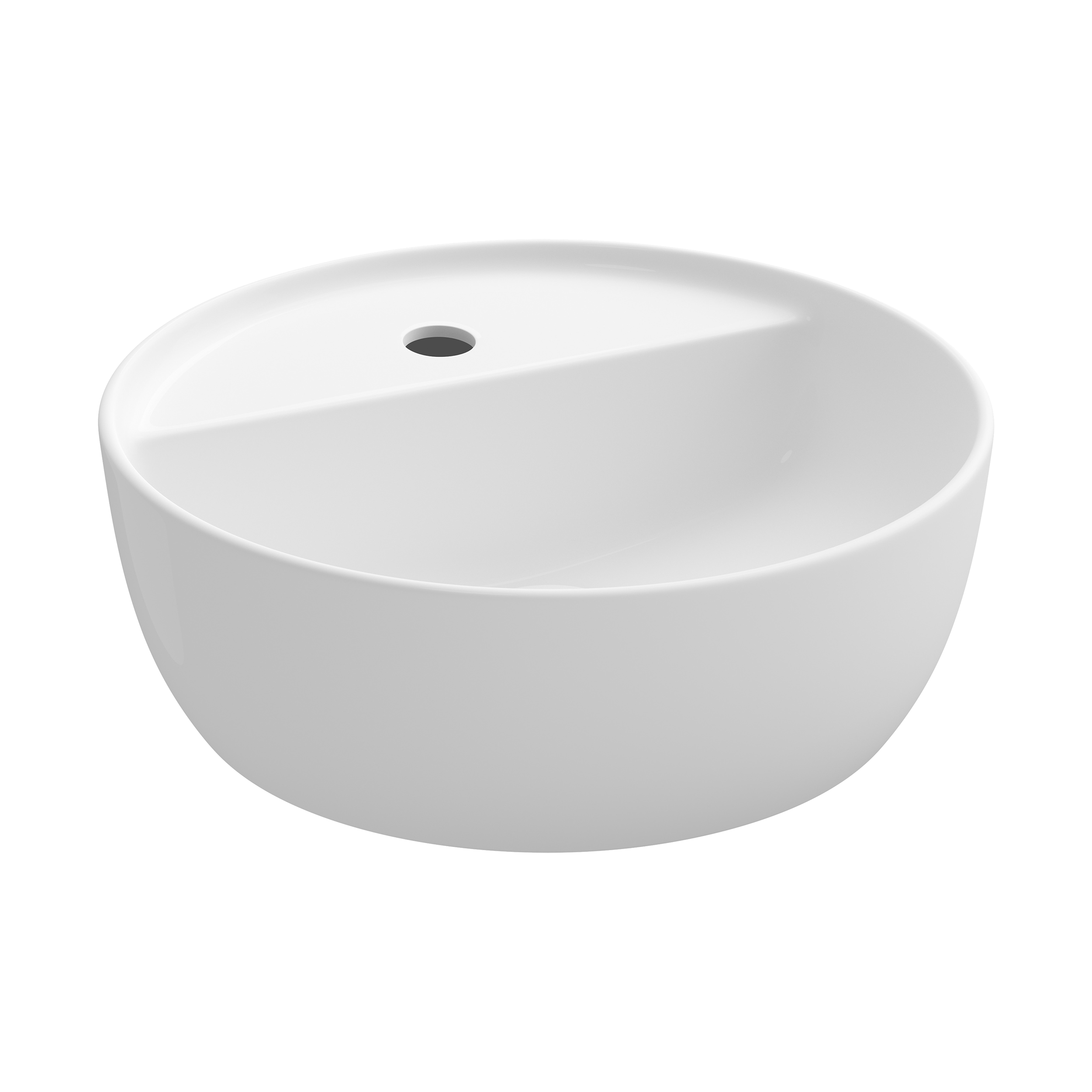 Umywalka ceramiczna nablatowa Moduo 40x40 cm biała Cersanit