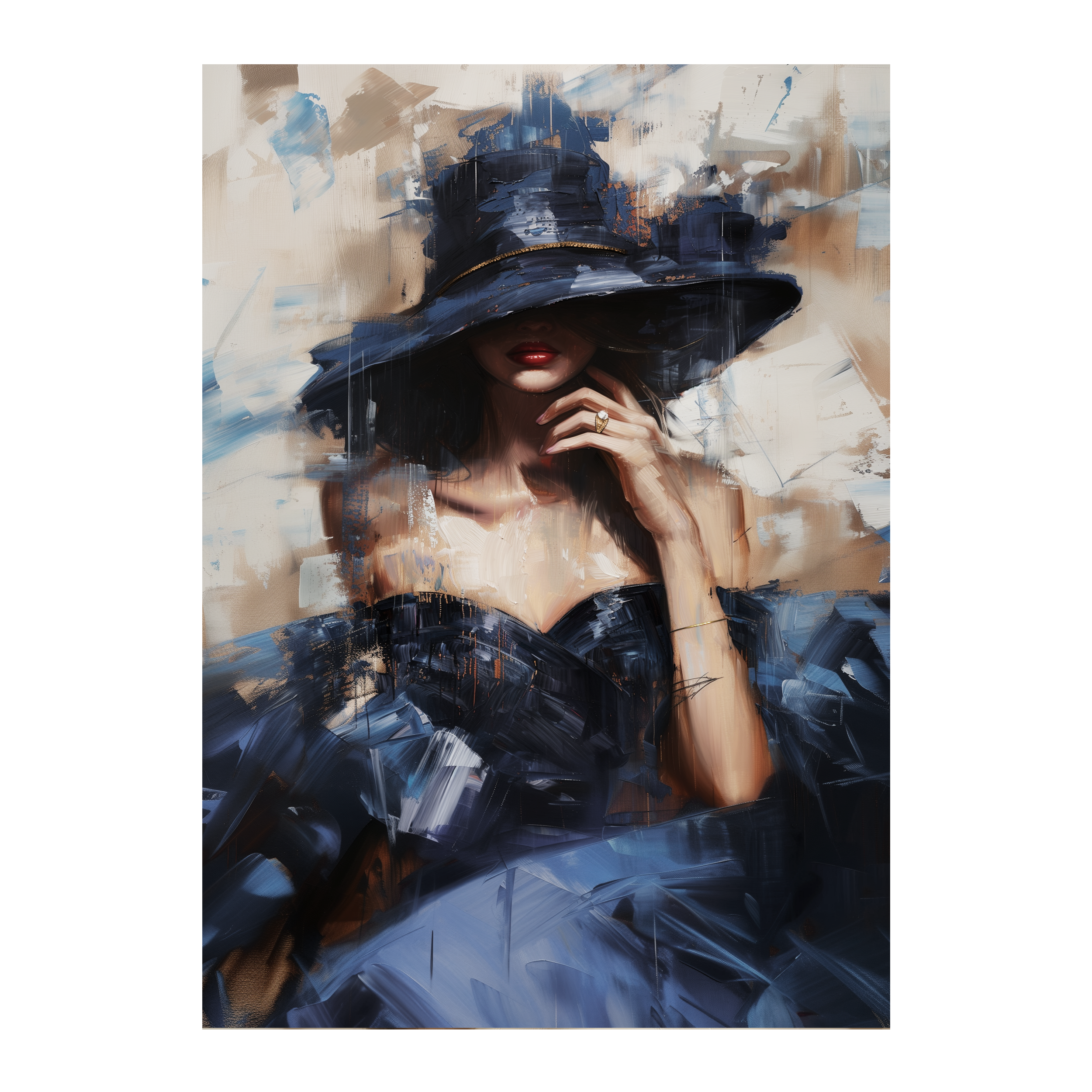 Kanwa Karla Blue Hat 70 x 100 cm