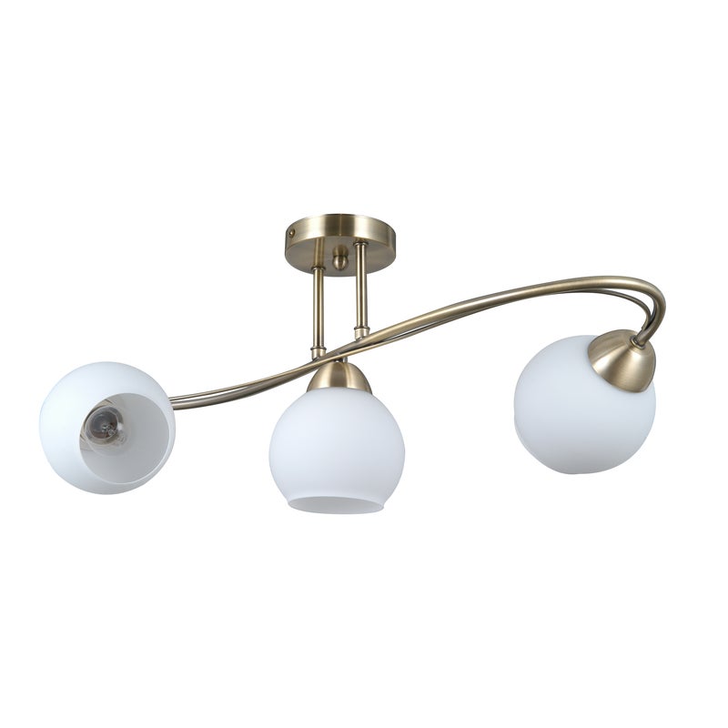 Lampa sufitowa Bevio złota 3 x E27 Italux