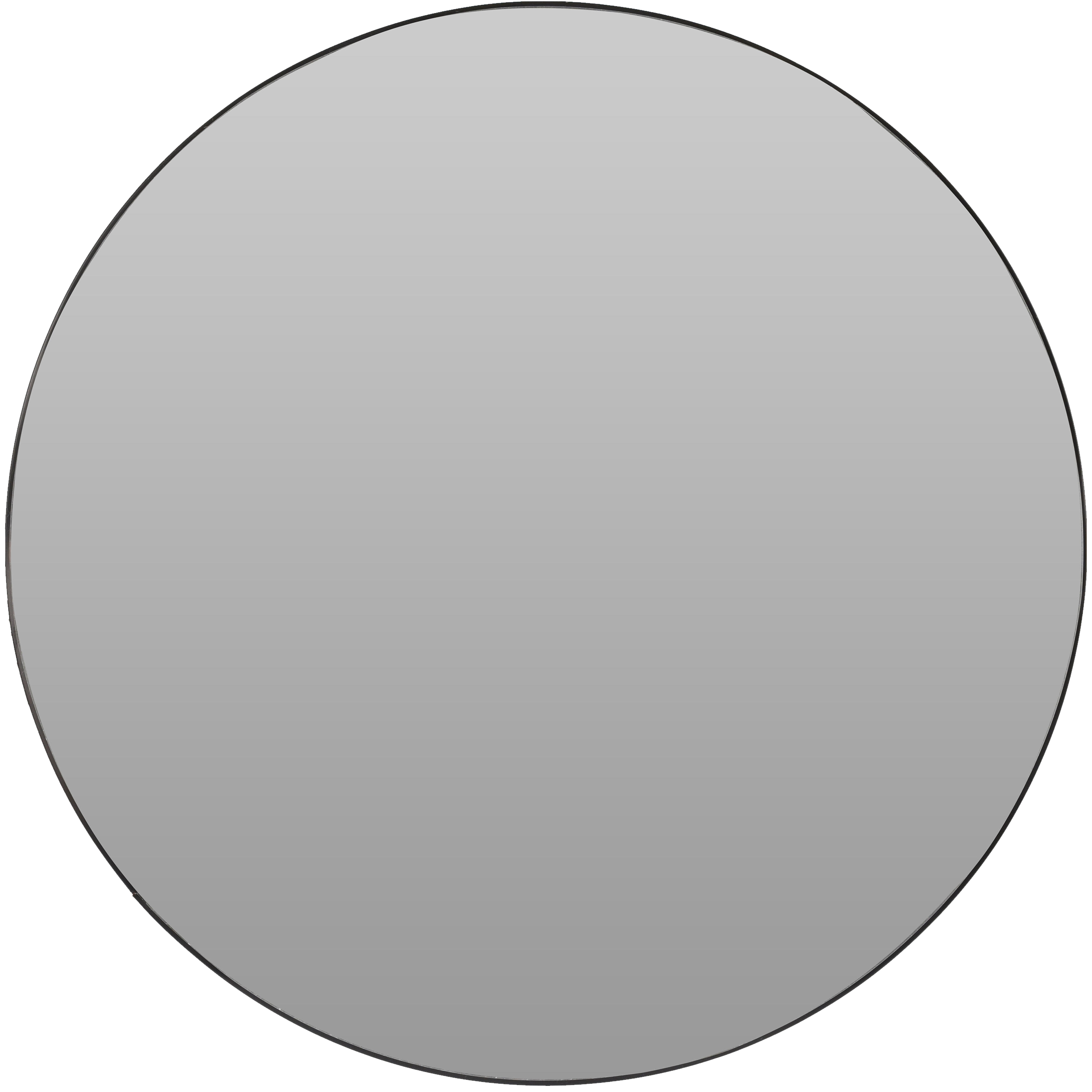 Lustro okrągłe w czarnej ramie śr. 75 cm