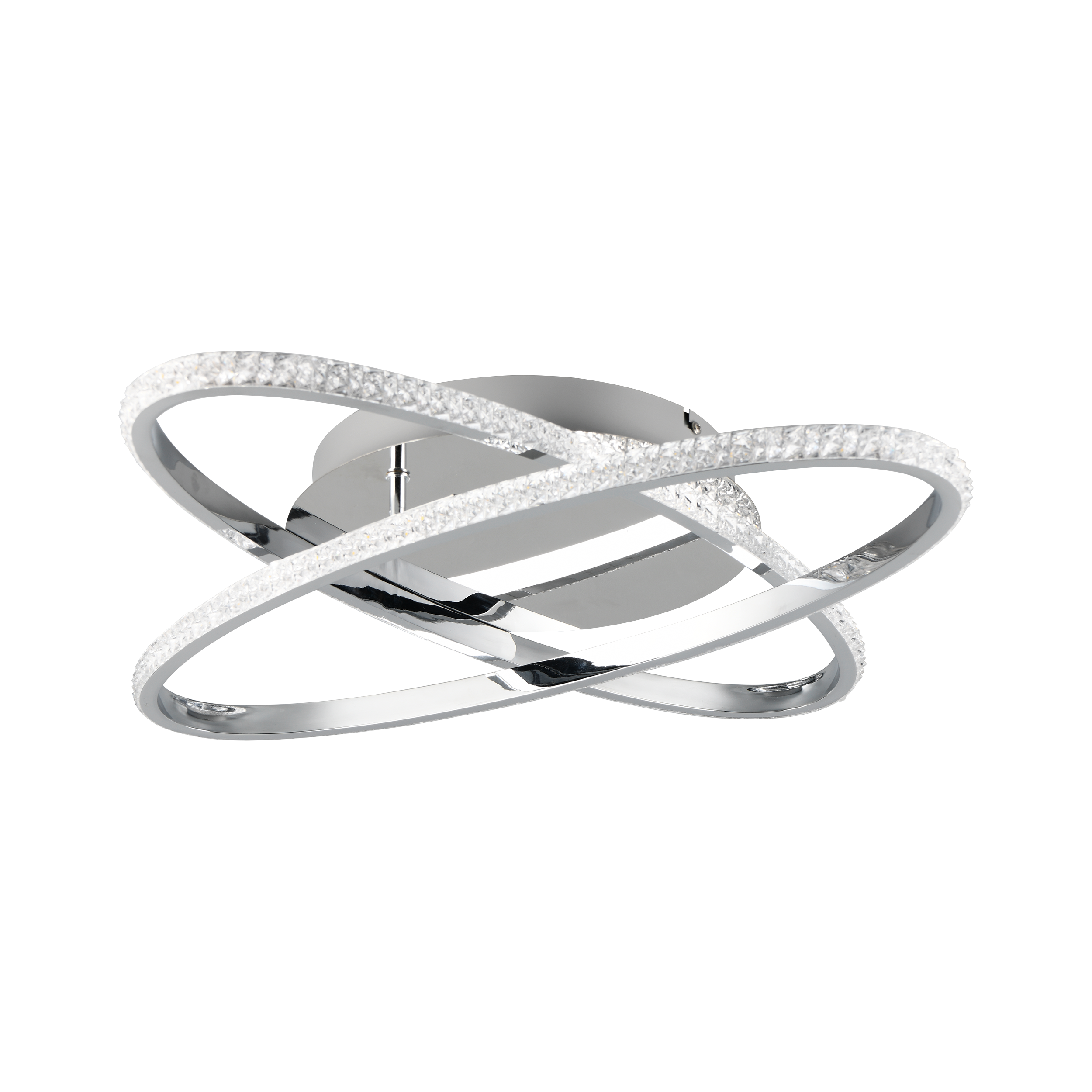 Lampa sufitowa Lane LED 3500 lm 27 W barwa neutralna srebrna Trio Lighting Inter