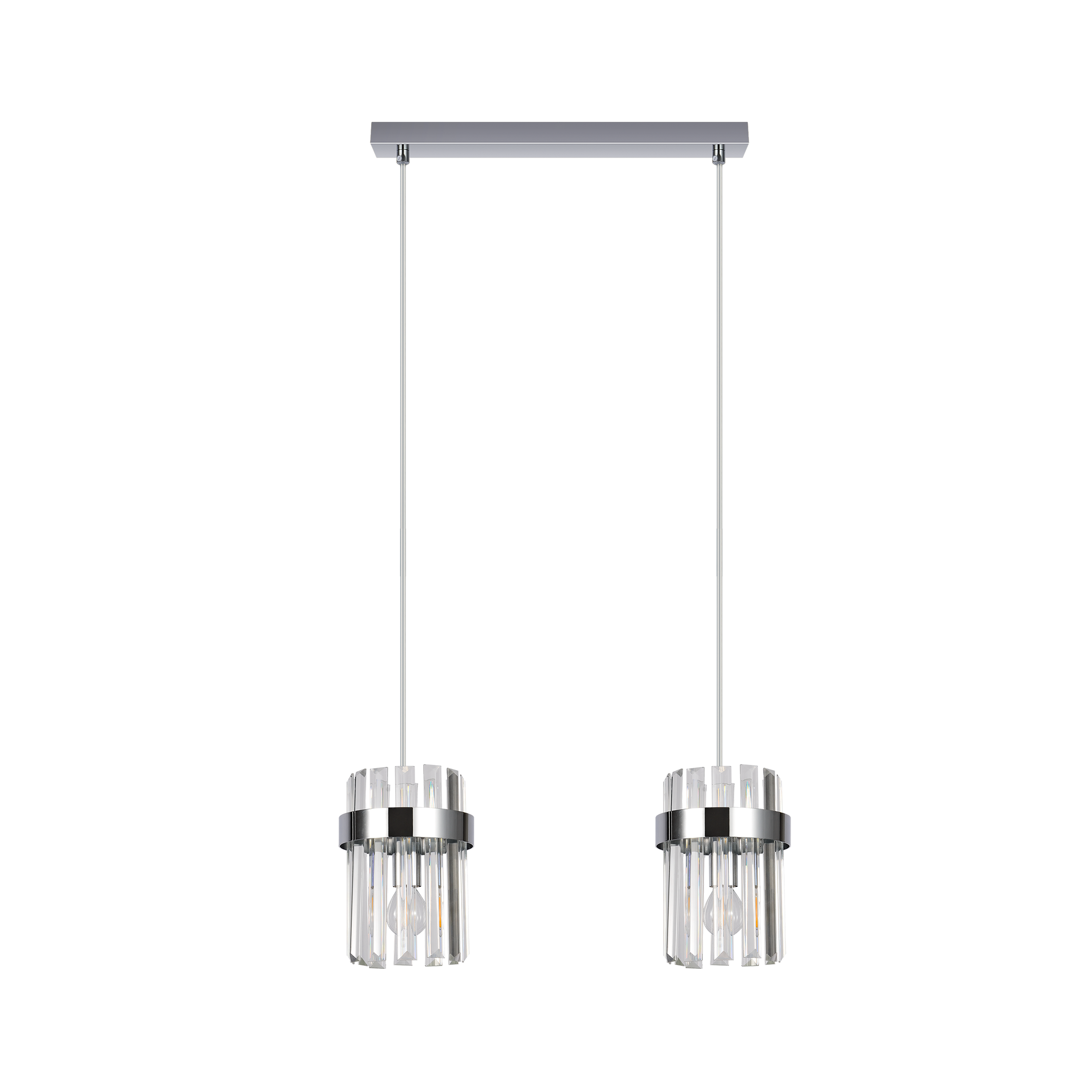 Lampa wisząca 2x E27 Aluminium