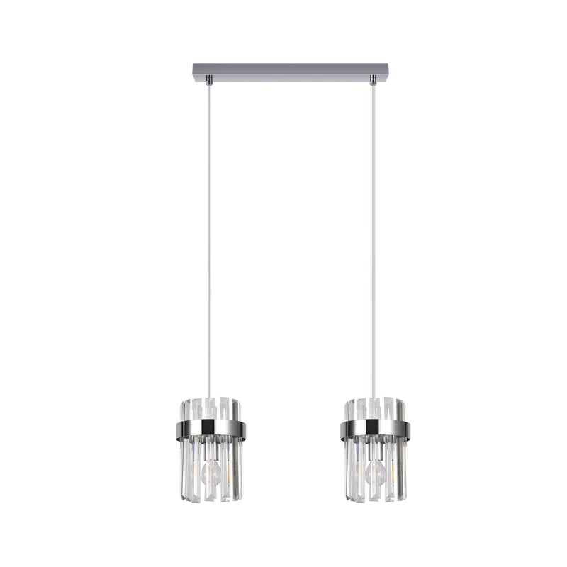Lampa wisząca 2x E27 Aluminium