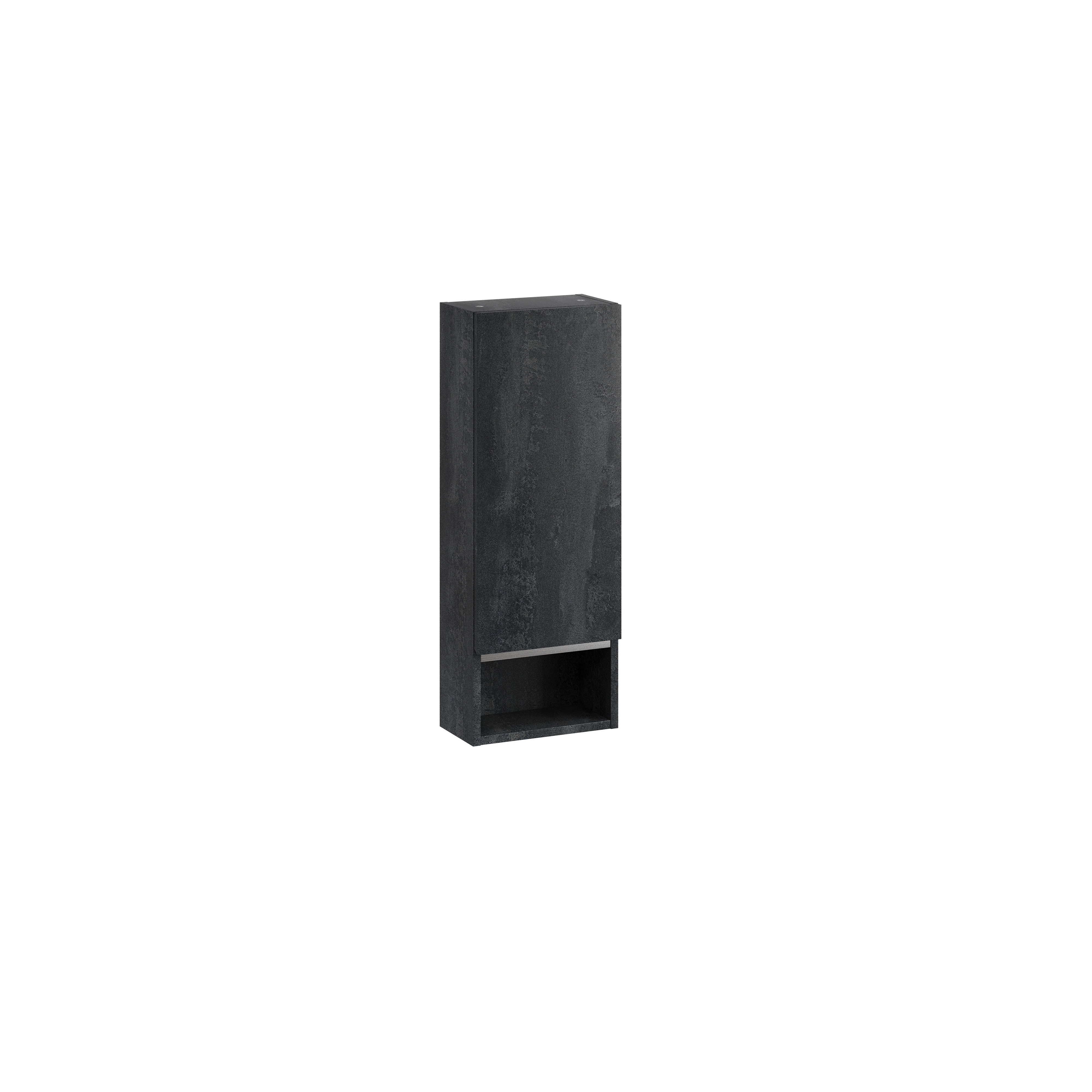 Szafka łazienkowa wisząca Letto 30x17x80 cm czarny beton Szynaka-Meble