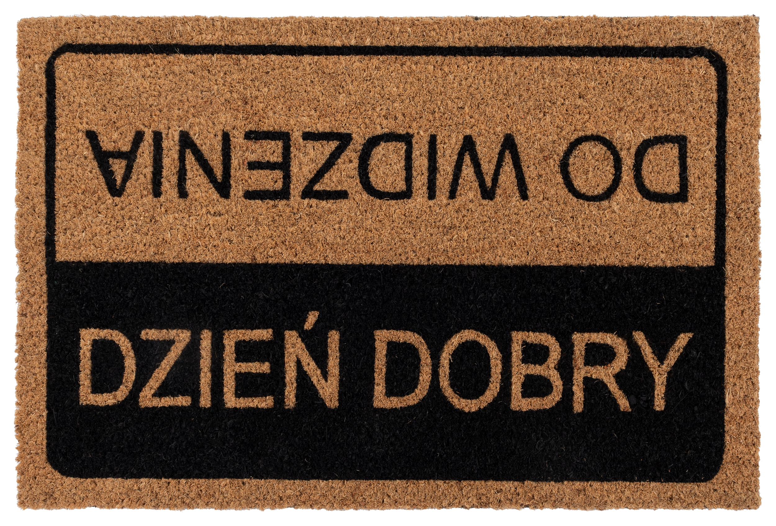 Wycieraczka kokos Dzień dobry/Do widzenia 40 x 60 cm