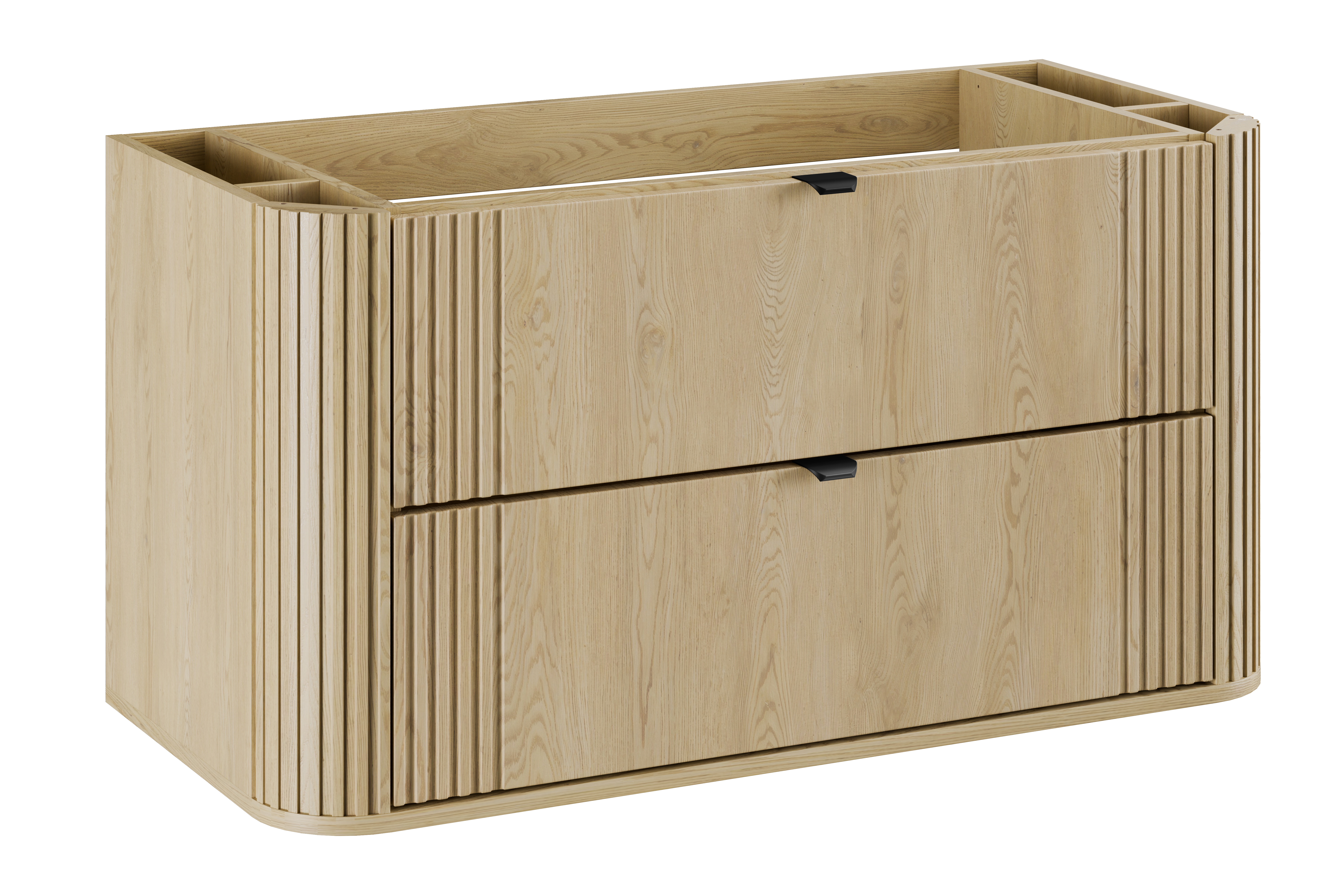 Szafka pod umywalkę wisząca Ovalia 100x45.8x52 cm Dąb Cremona Comad