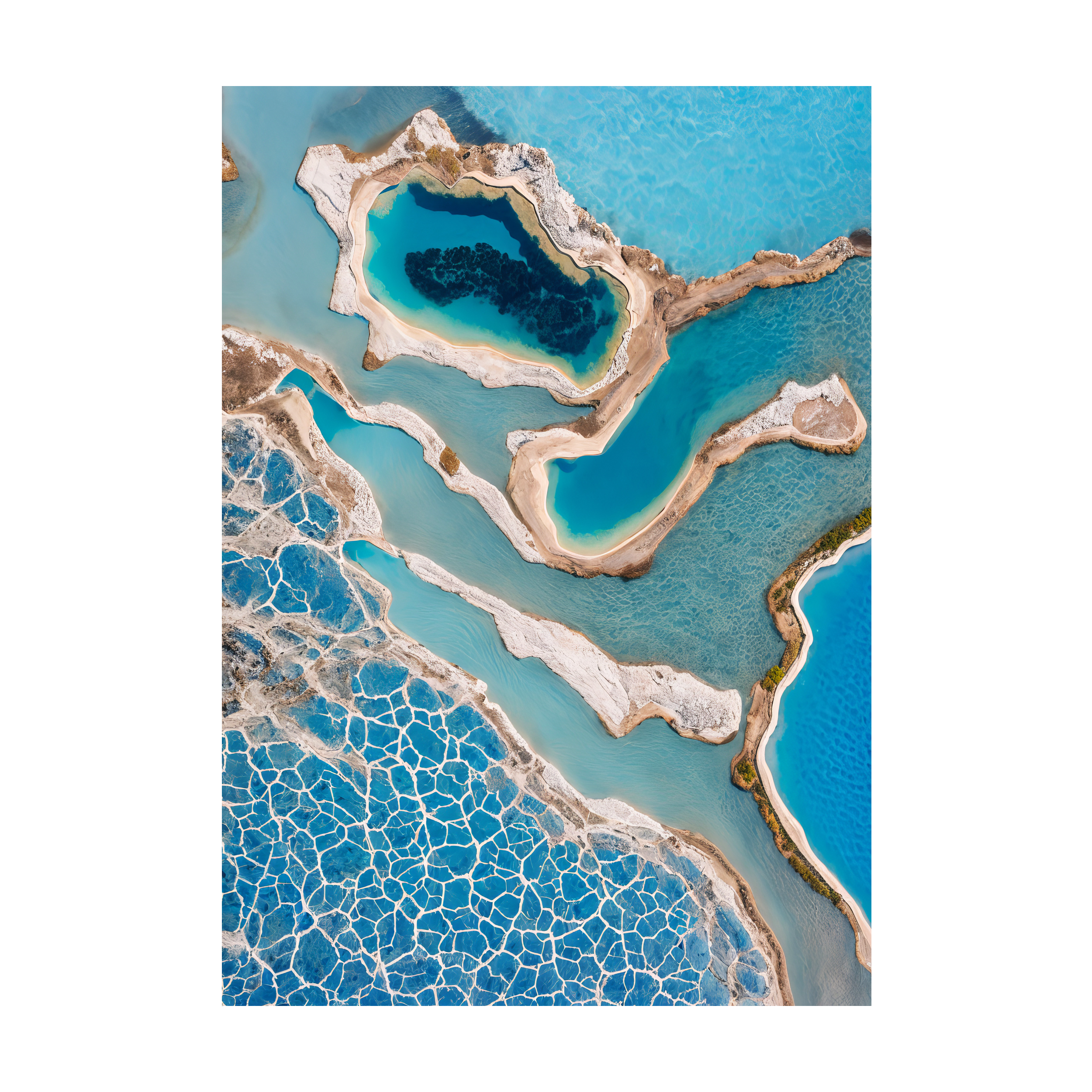 Obraz na szkle Pamukkale 80 x 120 cm
