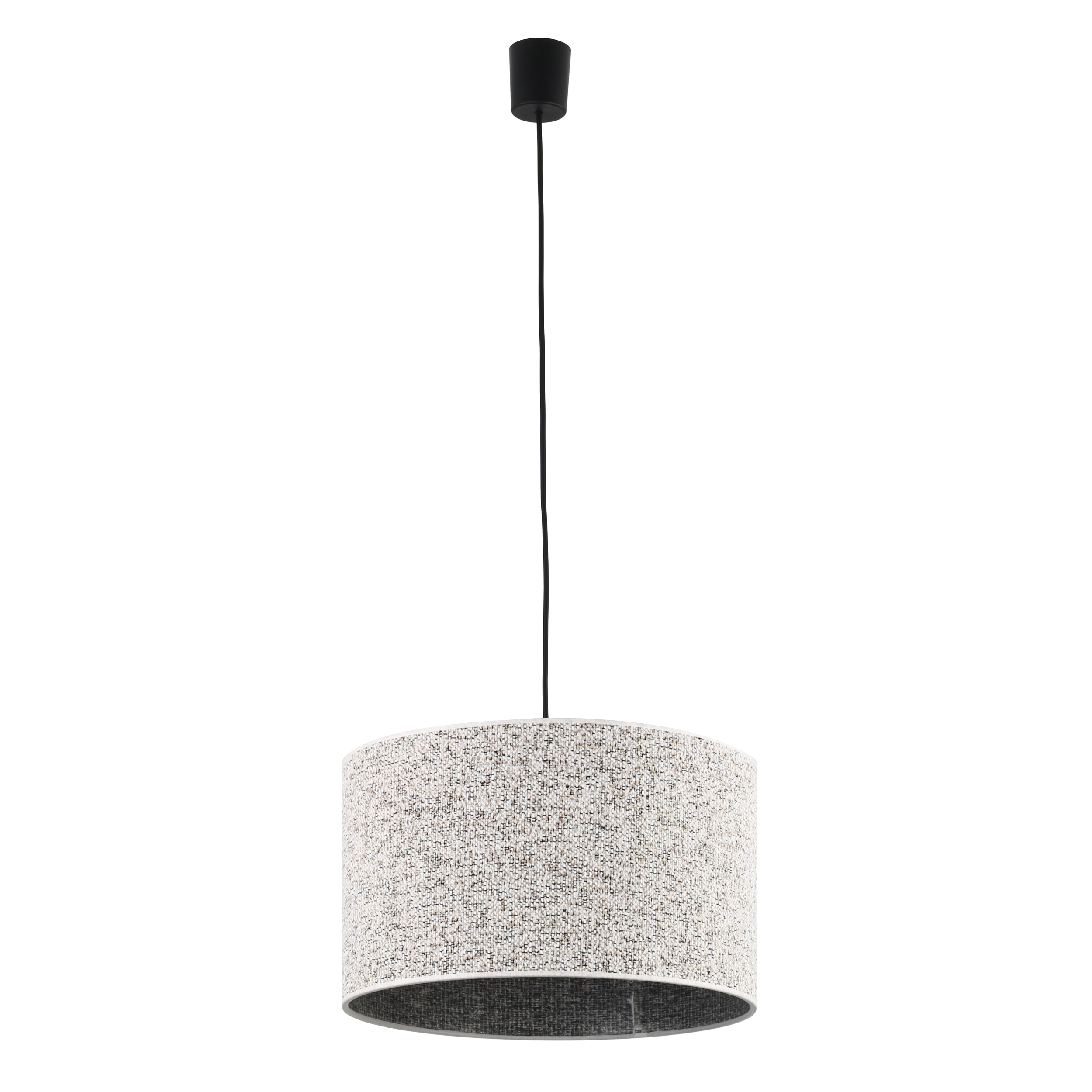 Lampa wisząca Vellum abażur 1xE27 15W 38 cm szara TK LIGHTING