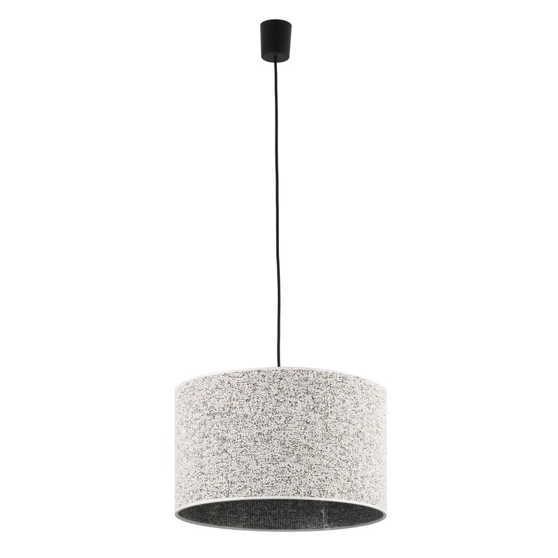 Lampa wisząca Vellum abażur 1xE27 15W 38 cm szara TK LIGHTING