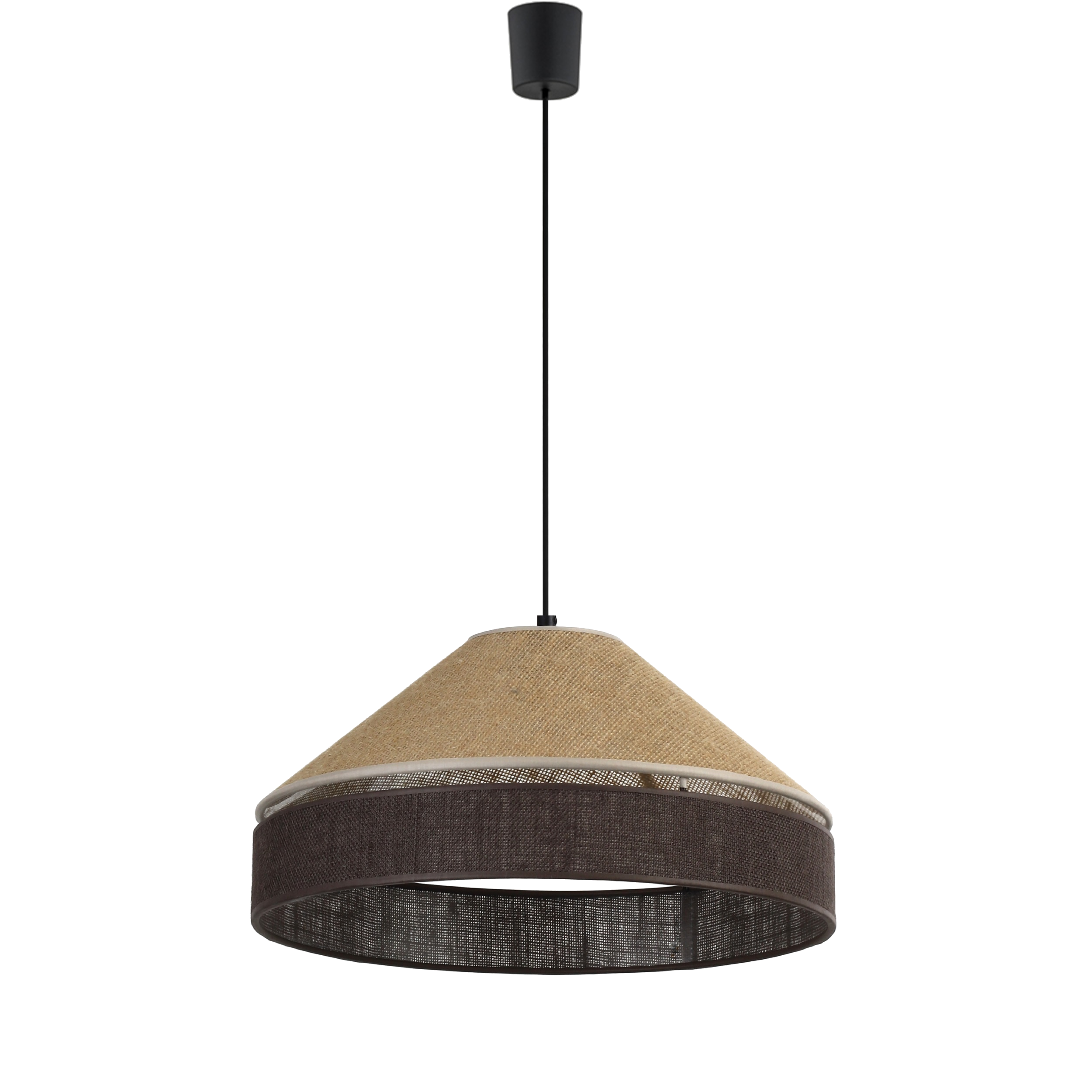 Lampa wisząca Eliss 1xE27 50 cm brązowa TK LIGHTING