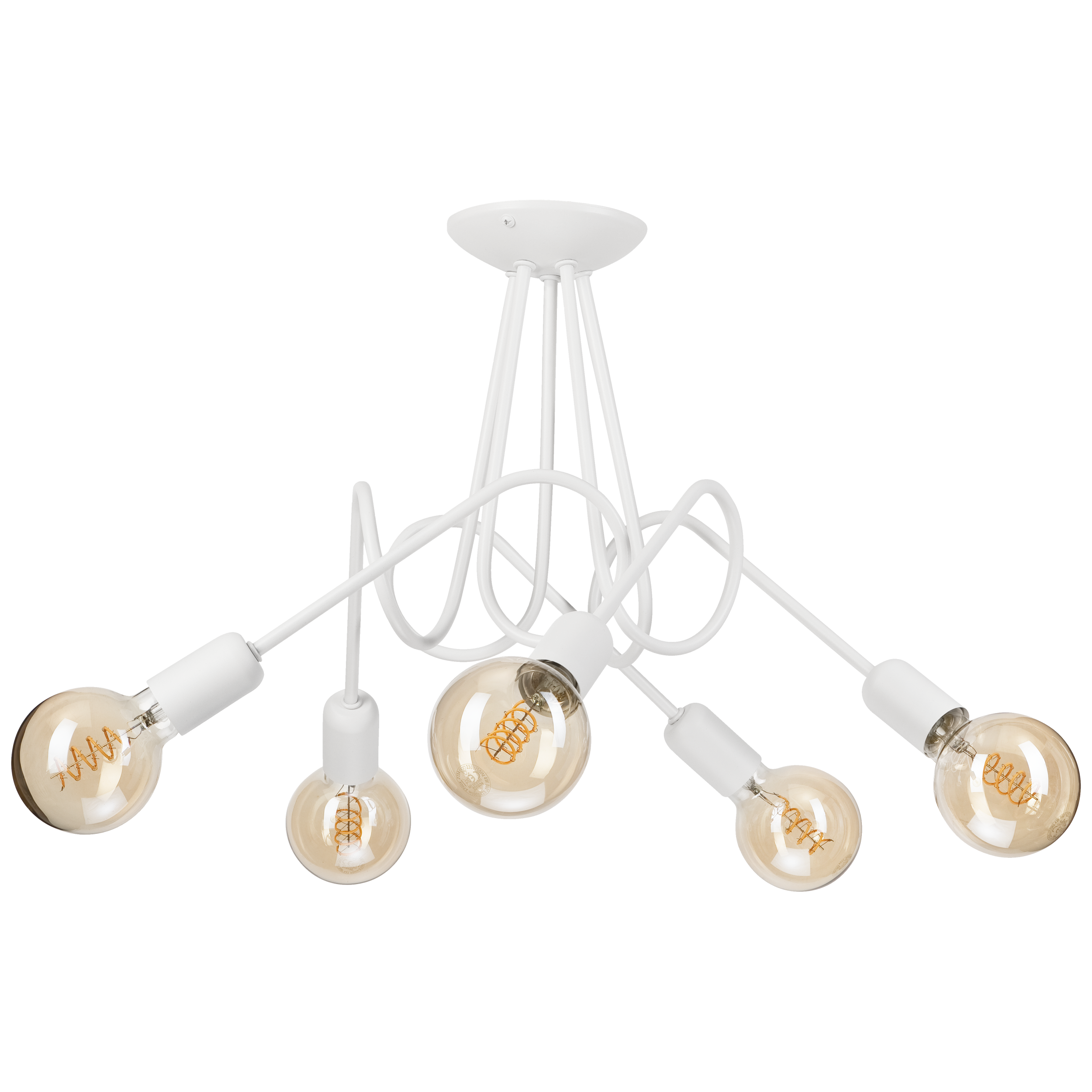 Lampa sufitowa Lizzy biała 5 x E27 Lamkur